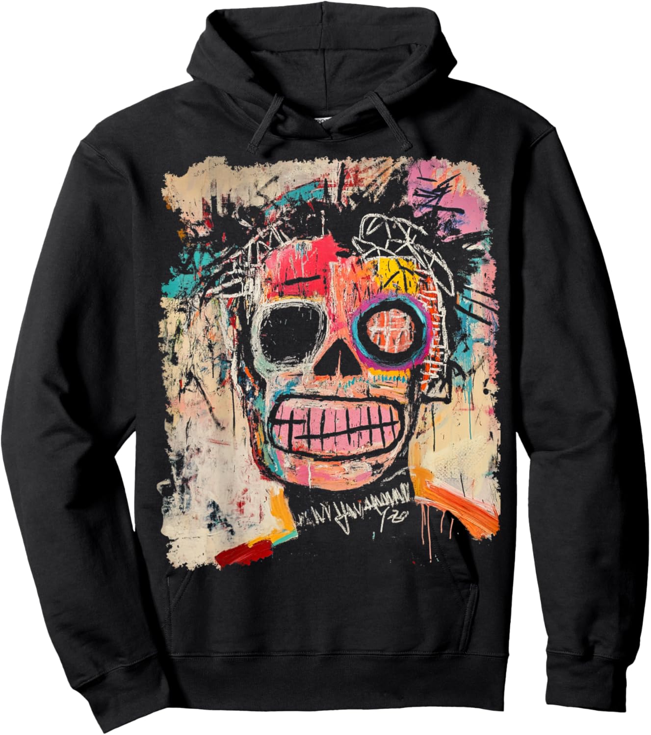 Abstract Art Graffiti 80s Hoodie - Hoodie | Black