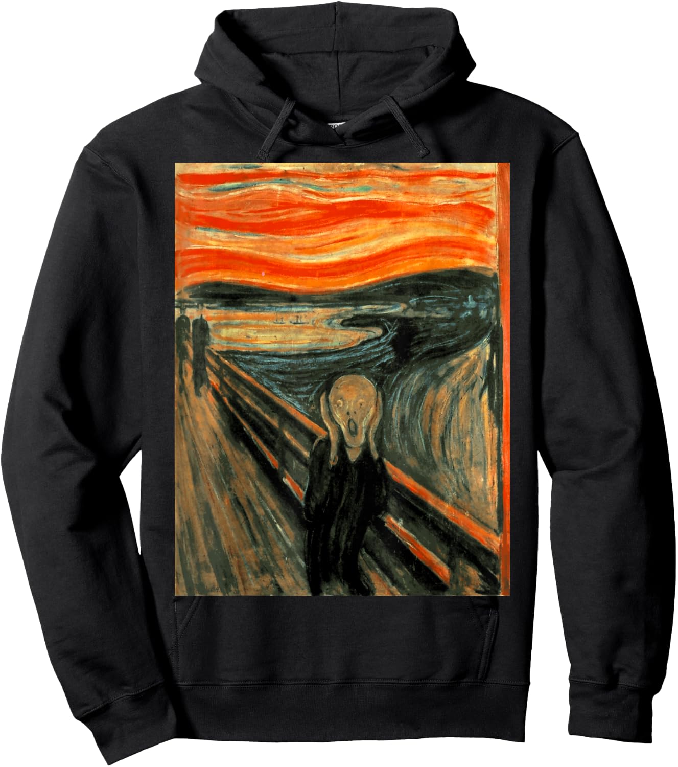 The Scream by Edvard Munch 1893 Expressionism Art Aesthetic Hoodie - Hoodie | Black