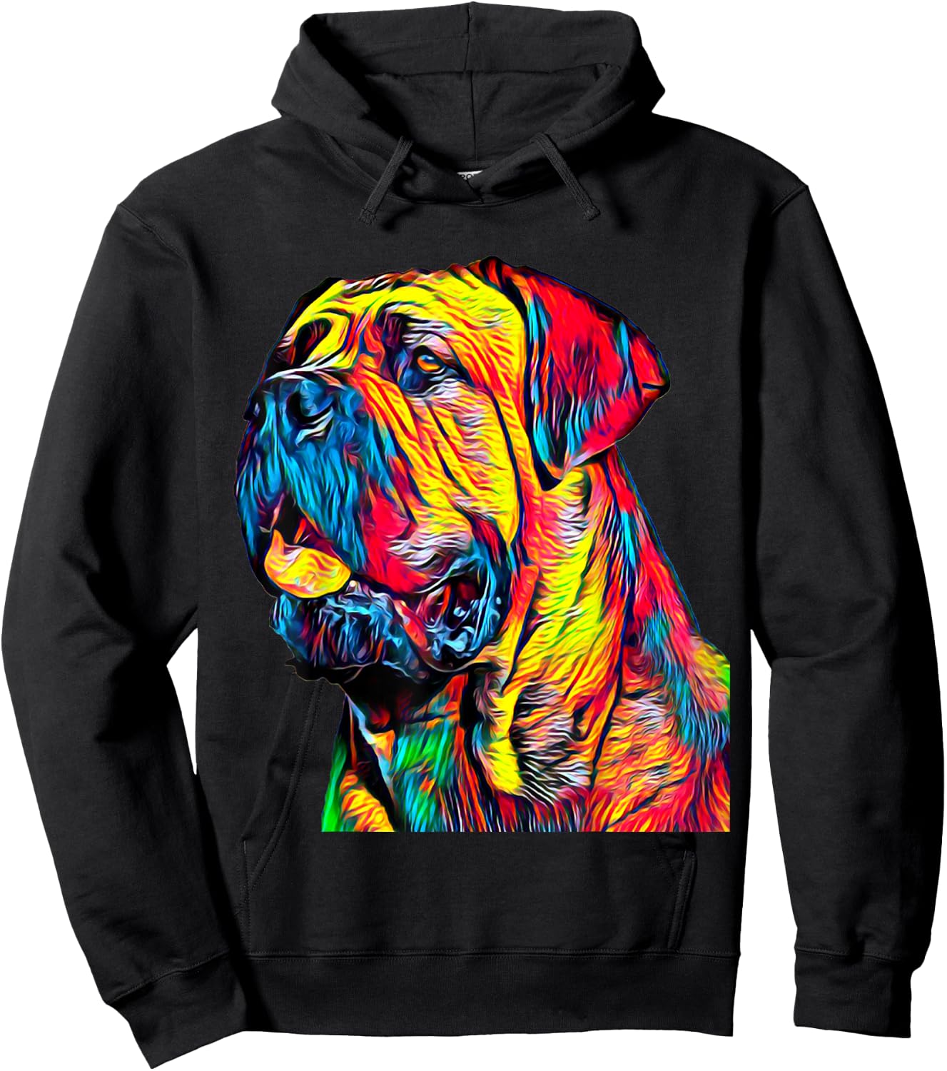 Cane Corso Italian Mastiff Dog Head Hoodie - Hoodie | Black