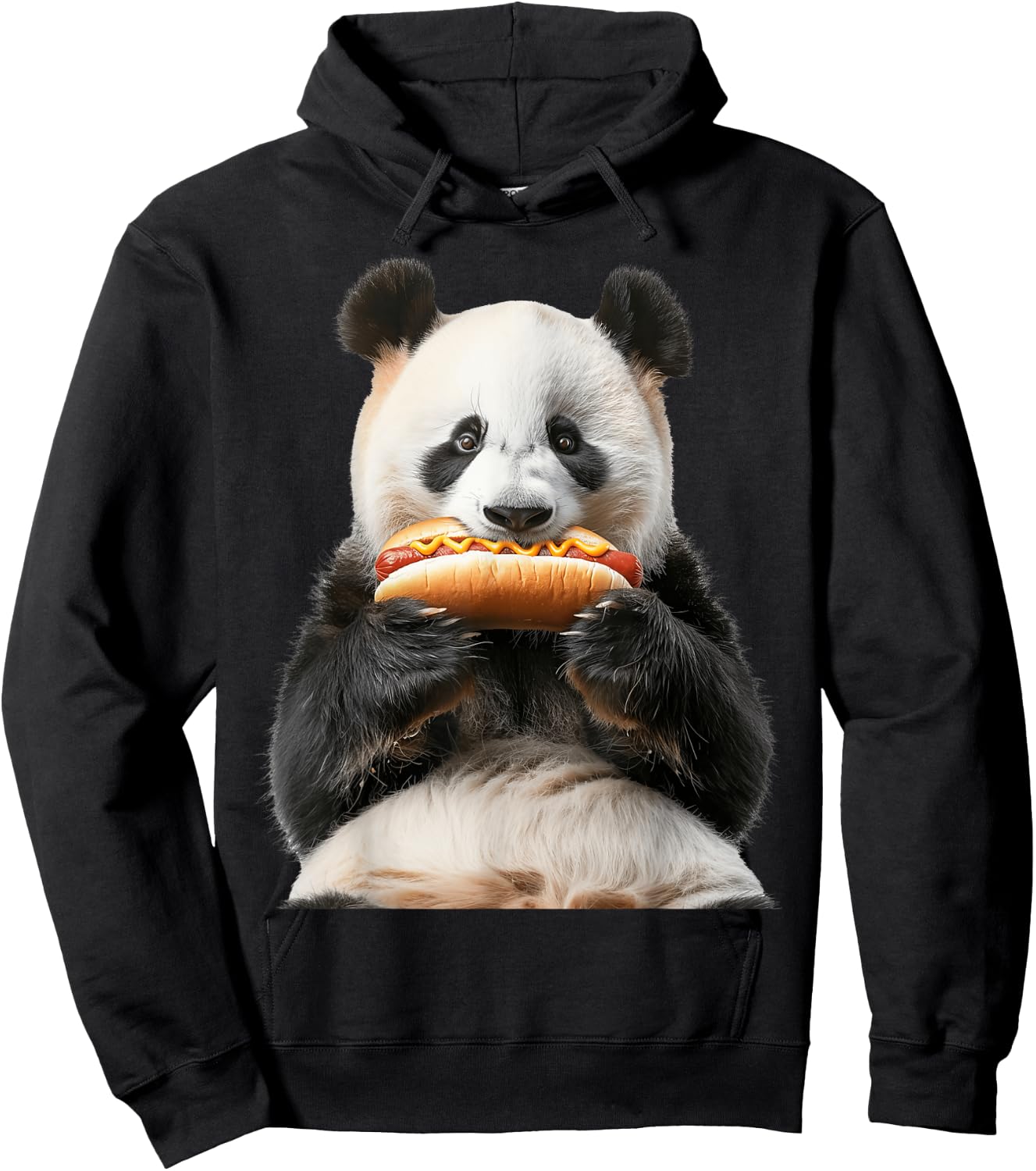 Panda Hotdog Hoodie - Hoodie | Black