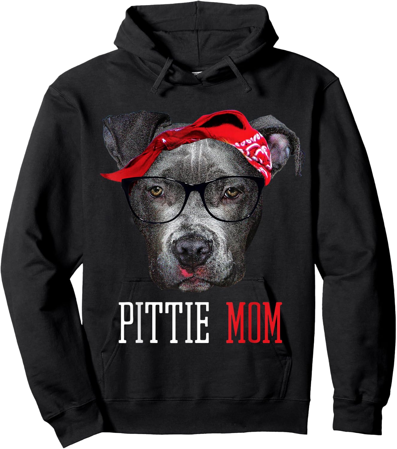 Pittie Mom Pitbull Dog Lovers Women Hoodie - Hoodie | Black