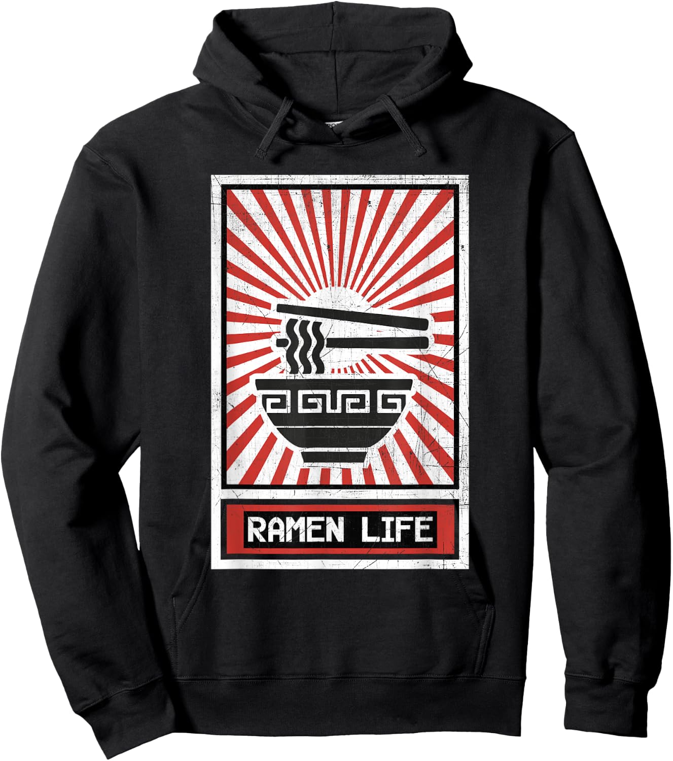 Ramen Life Noodle Soup Hoodie - Hoodie | Black