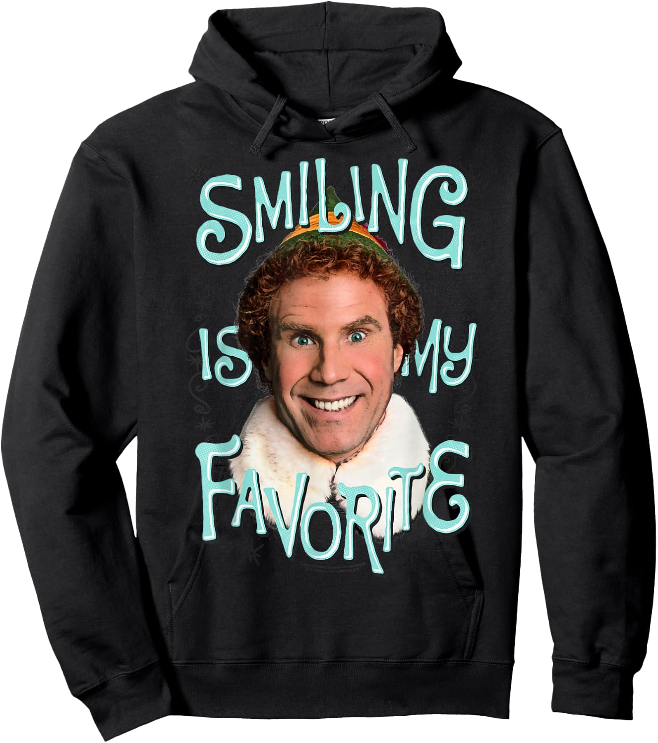 Elf Movie Smiling T Shirt Hoodie - Hoodie | Black