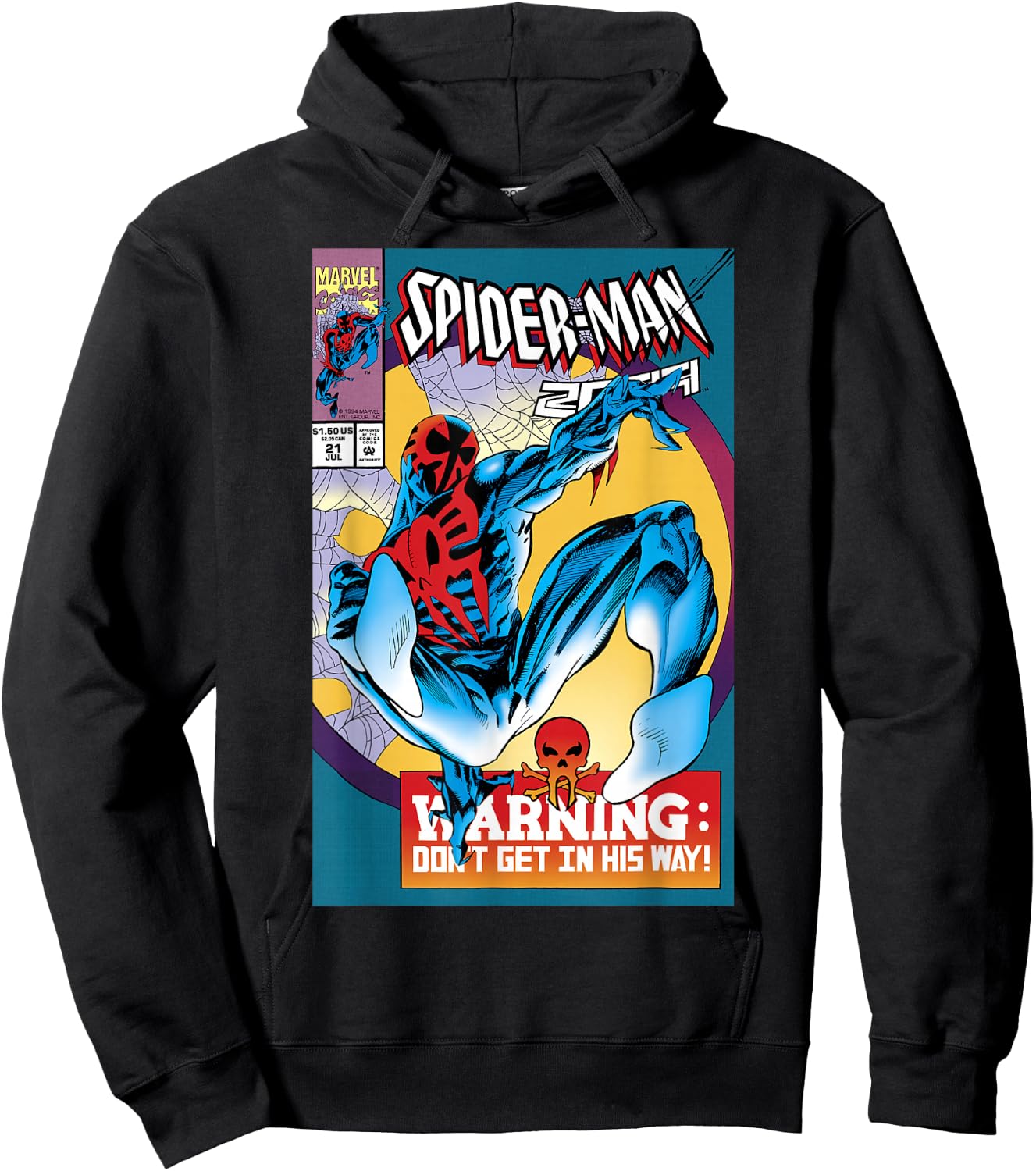 Marvel Spider-Man 2099 Comic Cover Small Hoodie - Hoodie | Black