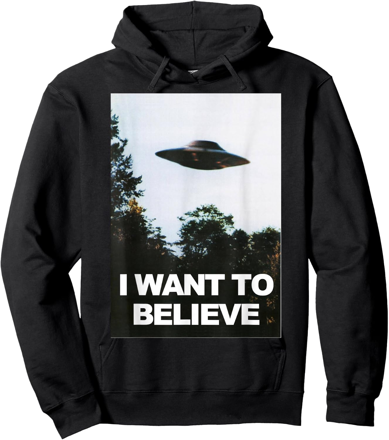 Alien UFO Hunter Shirt I Want To Believe Hoodie - Hoodie | Black