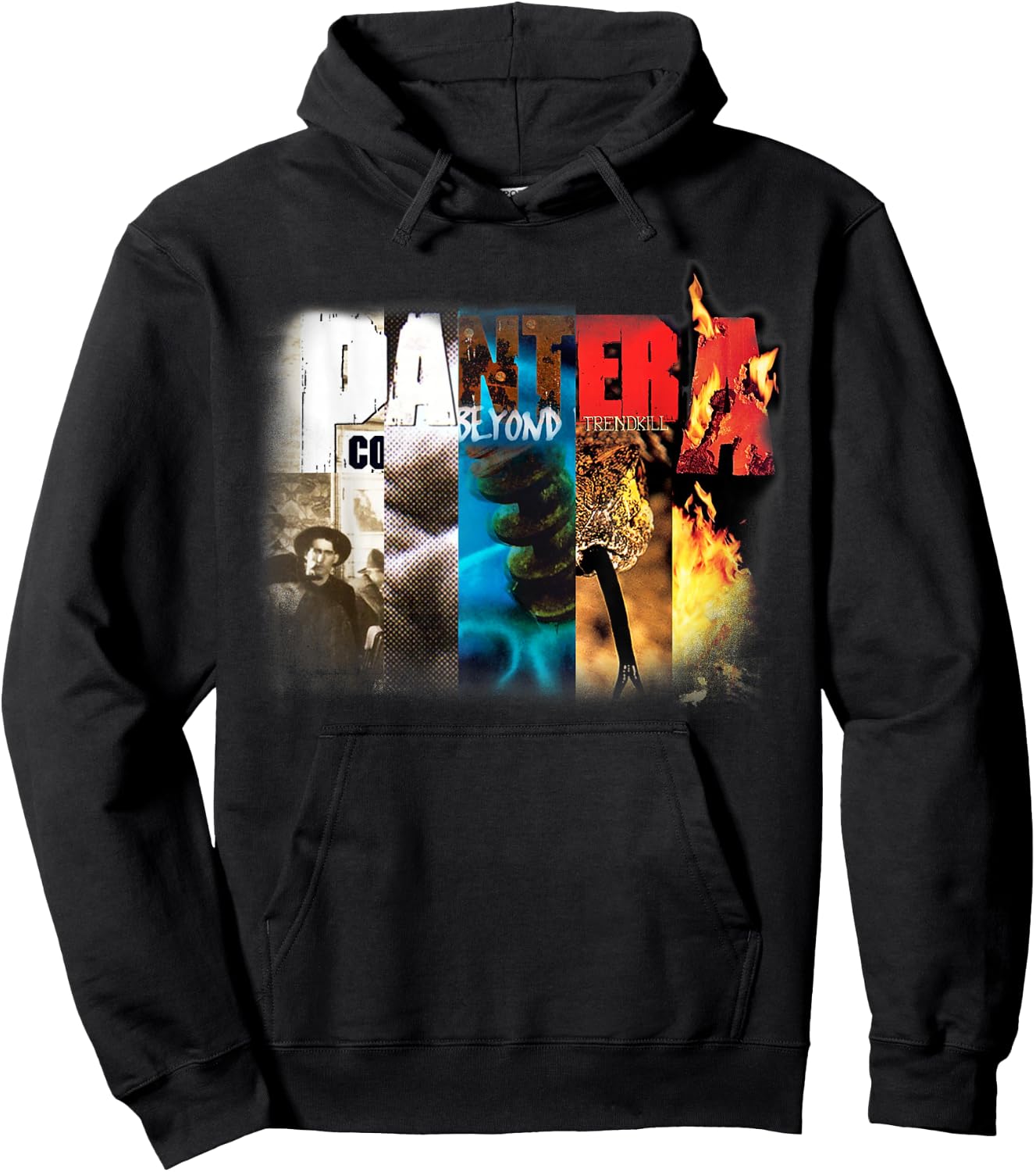 Pantera Official Collage Album Hoodie - Hoodie | Black