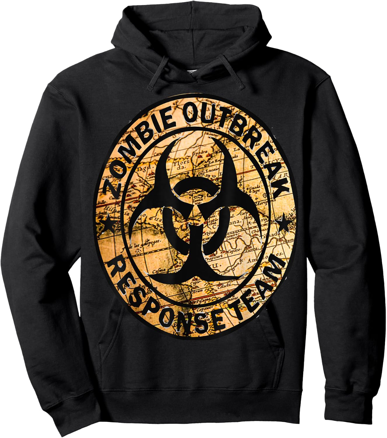 Funny Halloween Apocalypse Outbreak Zombie Response Team Hoodie - Hoodie | Black