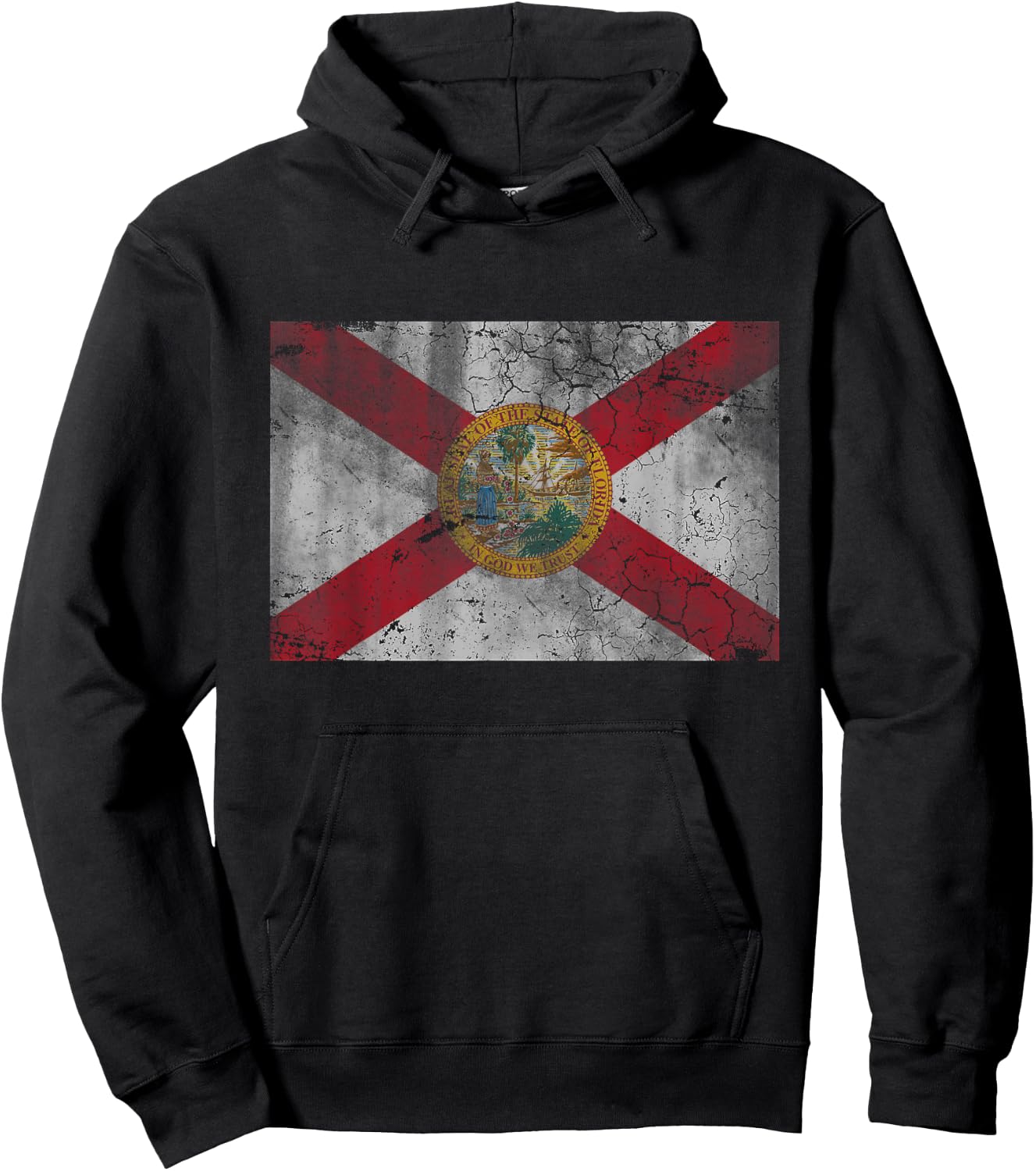 Florida Flag Vintage Fade Men Women Kids Youth Toddlers Hoodie - Hoodie | Black