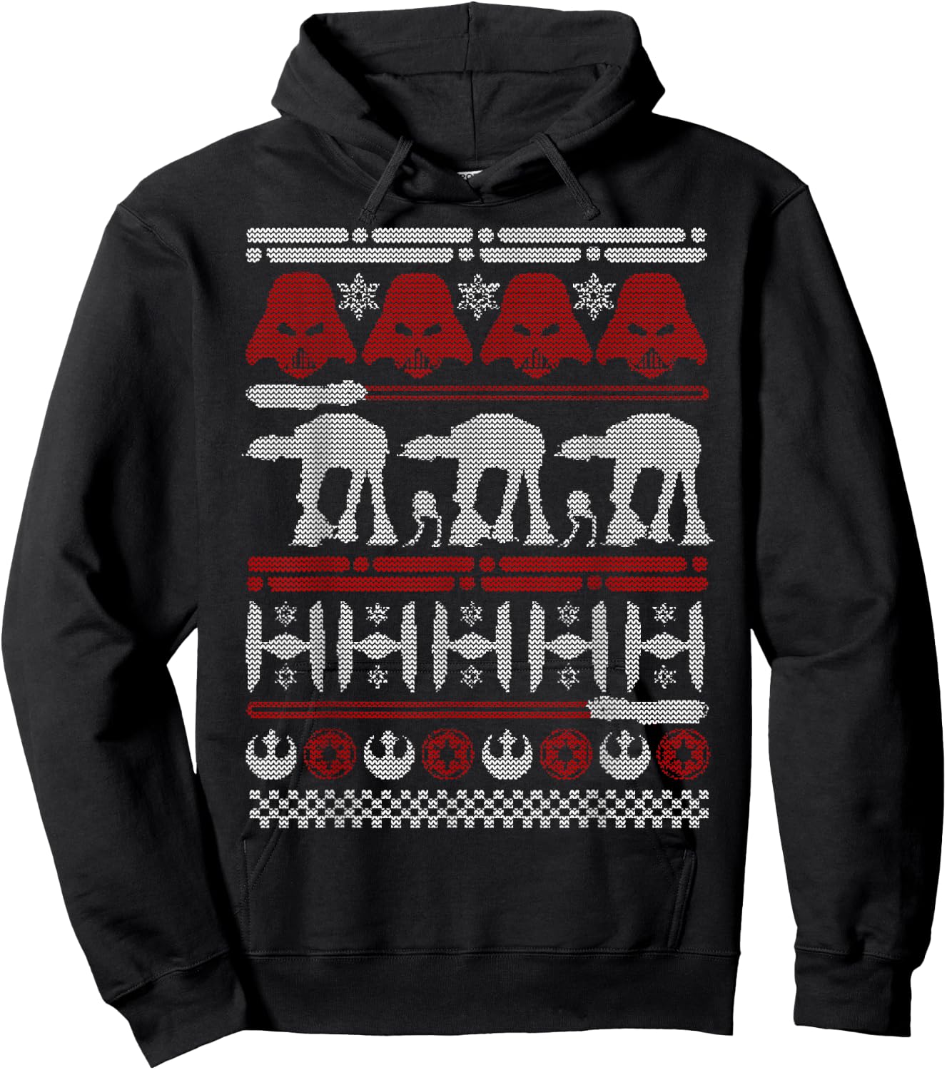 Star Wars Battle Of Hoth Ugly Christmas Sweater Hoodie - Hoodie | Black