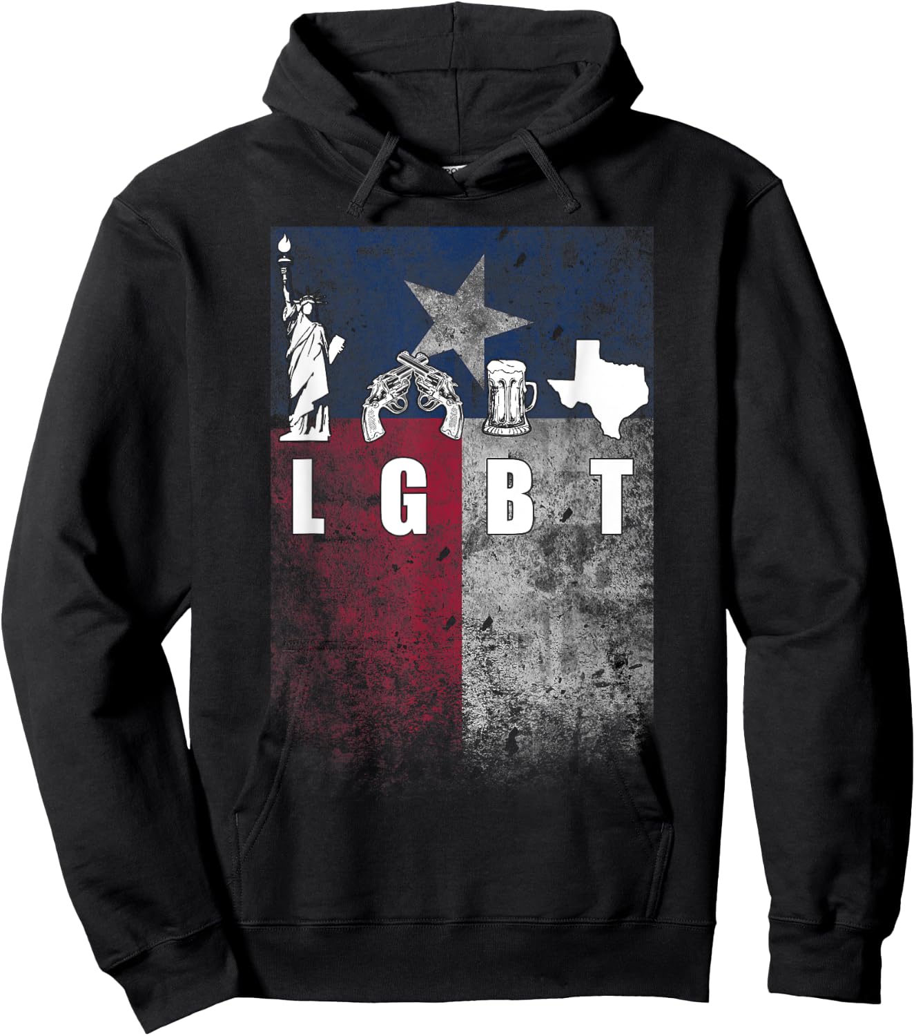 Liberty Guns Beer TEXAS! Hoodie - Hoodie | Black