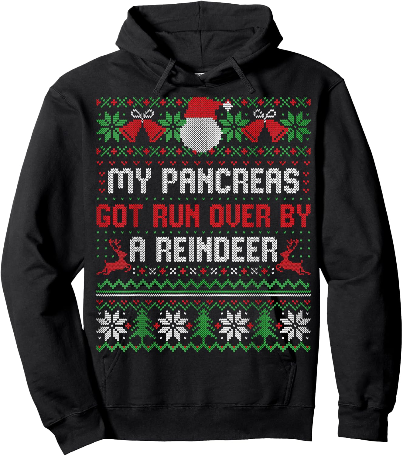 T1D Diabetic Type 1 Diabetes Awareness Christmas Men Women Hoodie - Hoodie | Black