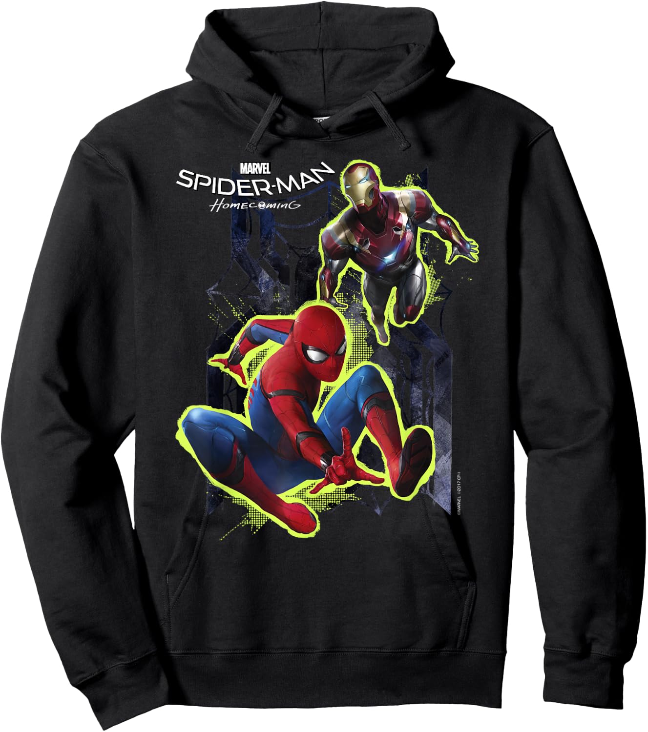 Marvel Spider-Man Homecoming Iron Man The Mentor Hoodie - Hoodie | Black