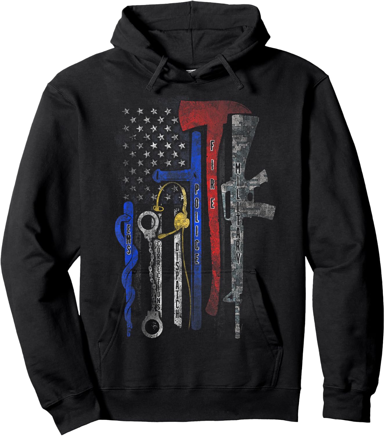 Heroes Flag Hoodie - Hoodie | Black