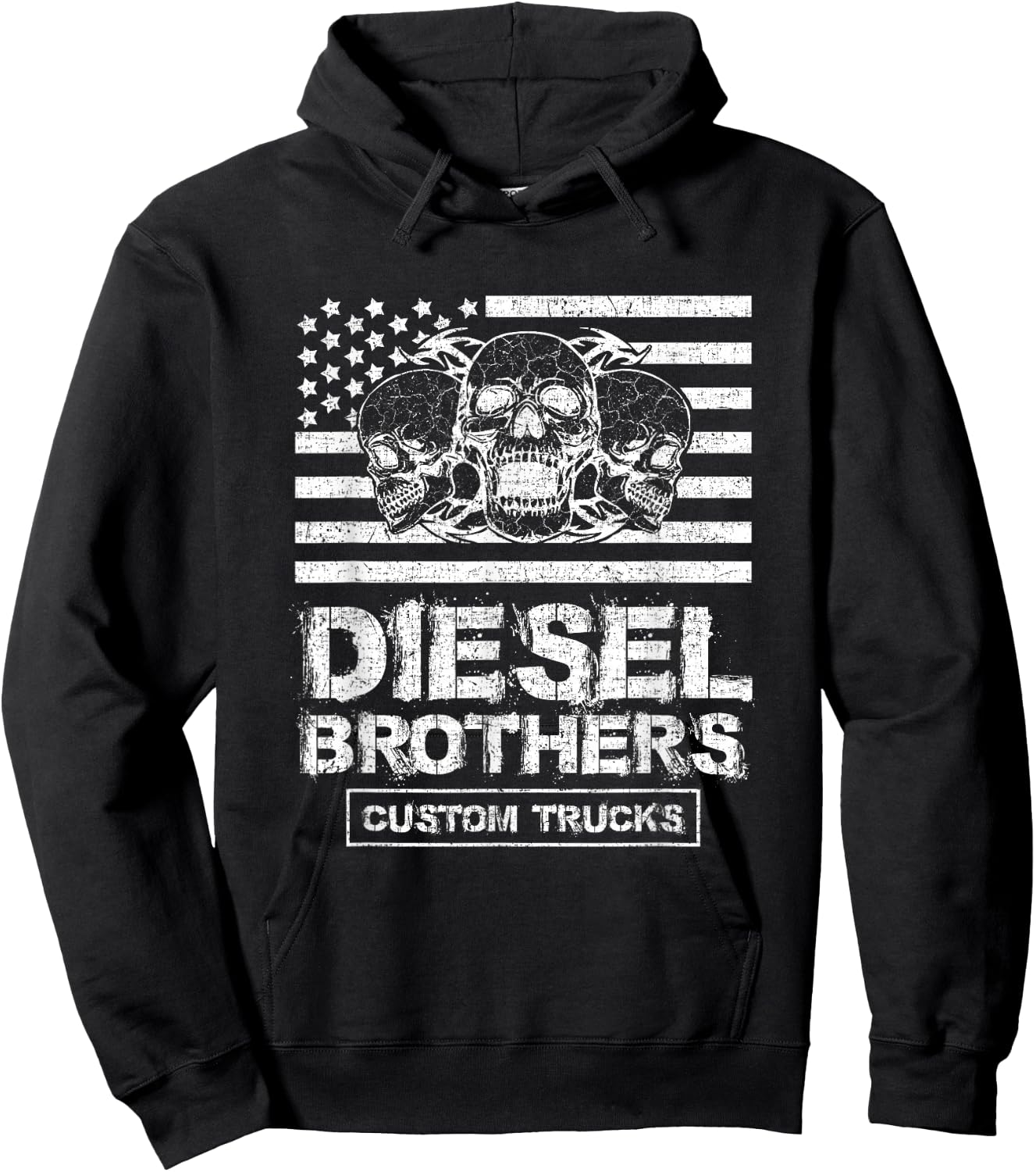 Diesel brothers custom truckers t shirt Hoodie - Hoodie | Black