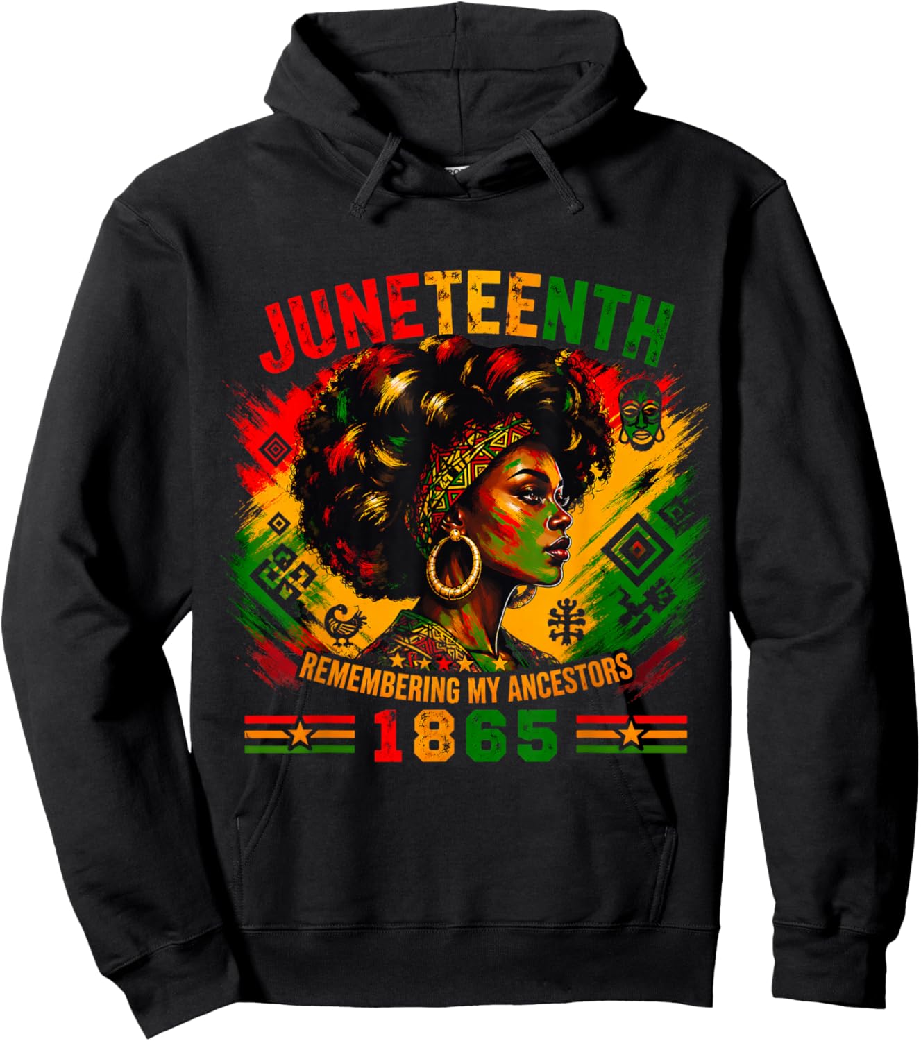 Juneteenth Remembering My Ancestors 1865 Black Women Free Hoodie - Hoodie | Black