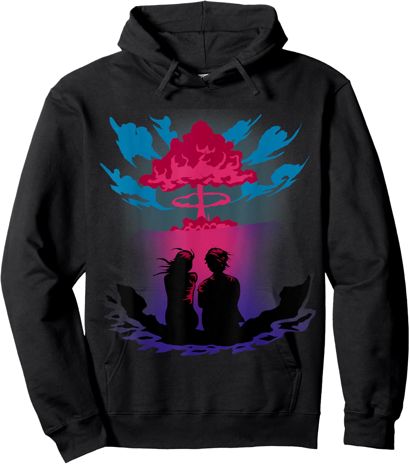 Nuke Atom Bomb Atomic Love Couple Fallout Hydrogen Gift Hoodie - Hoodie | Black