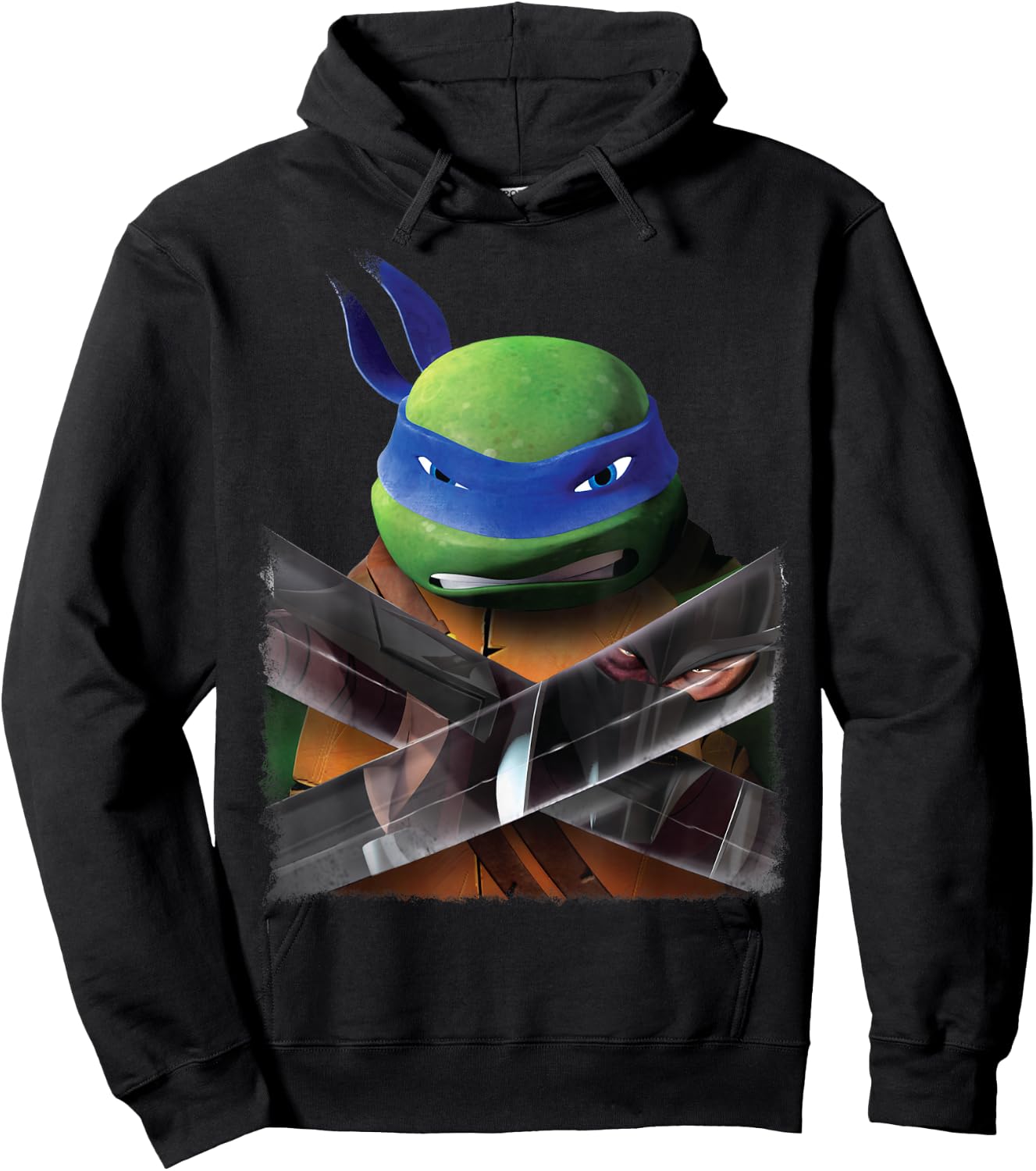 Teenage Mutant Ninja Turtles Leonardo Vs. Shredder Hoodie - Hoodie | Black