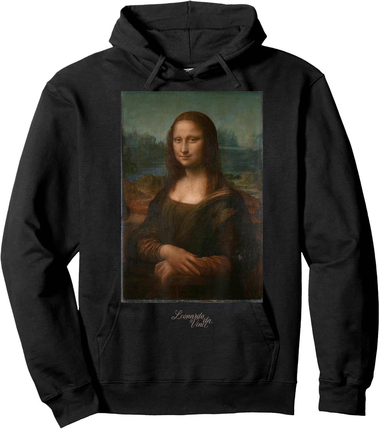 Leonardo da Vinci Mona Lisa Painting Art Teacher Gift Outfit Hoodie - Hoodie | Black
