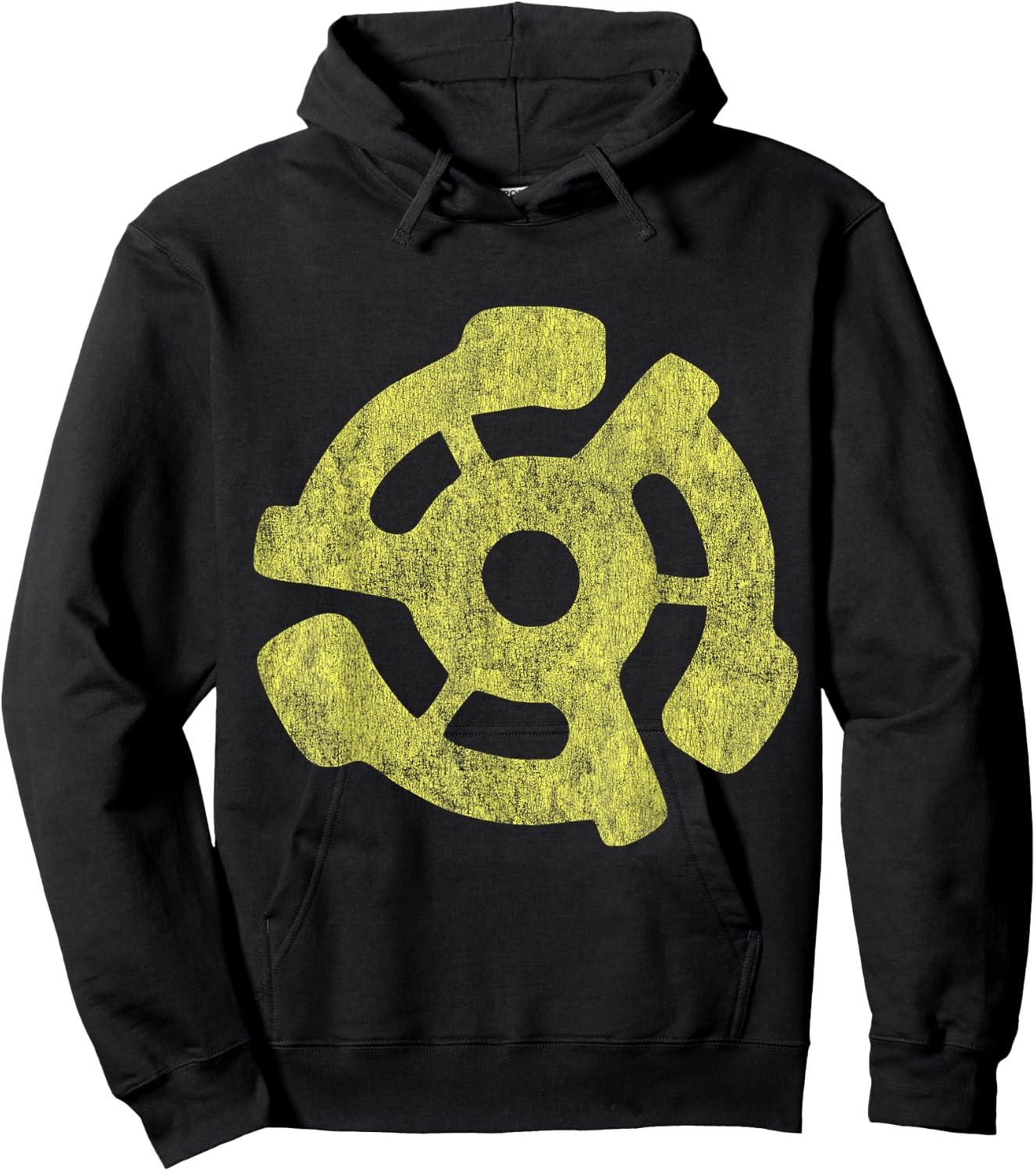 45 RPM Adapter record audiophile shirt Hoodie - Hoodie | Black
