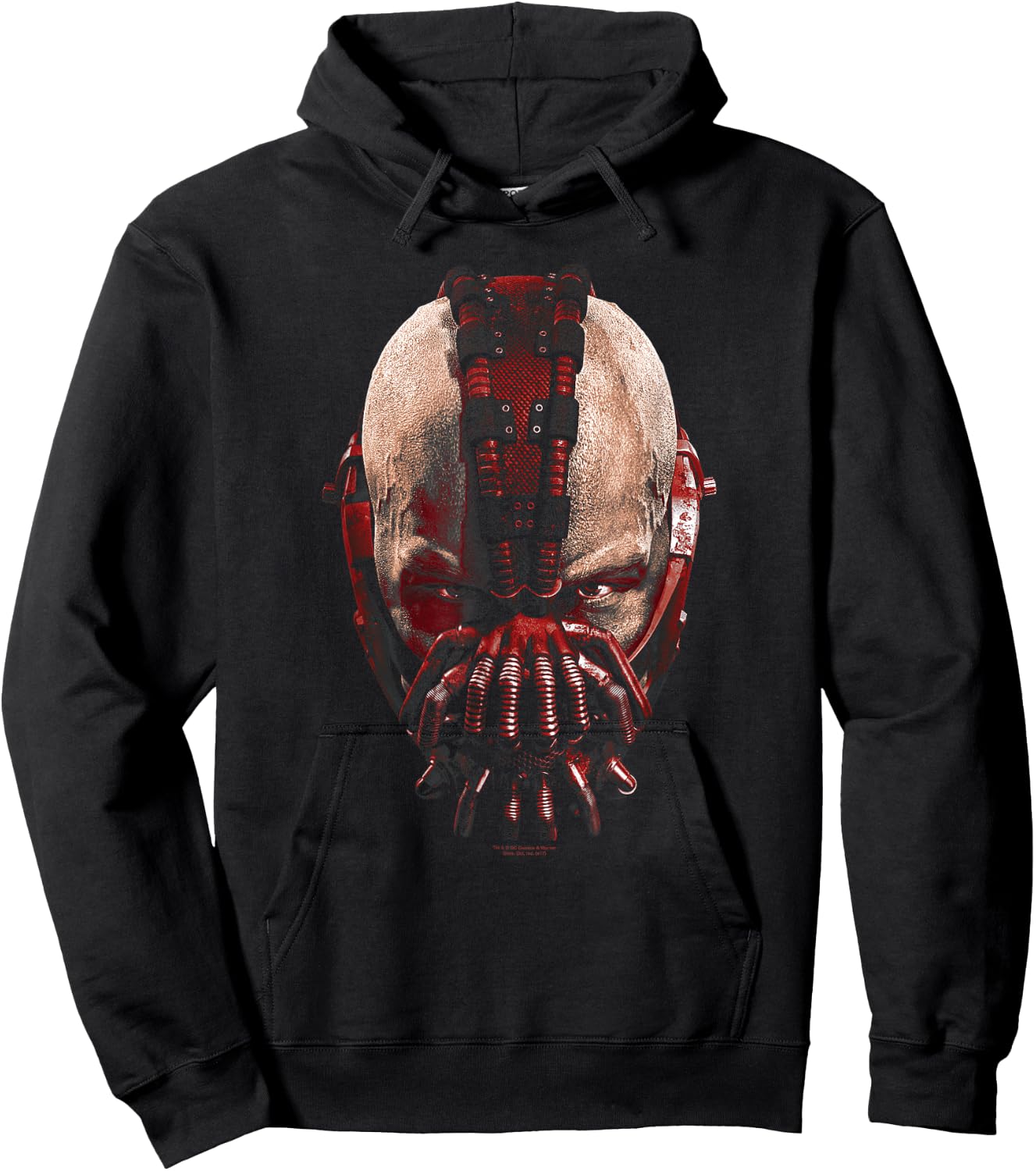 Batman Dark Knight Rises Bane Mask Hoodie - Hoodie | Black