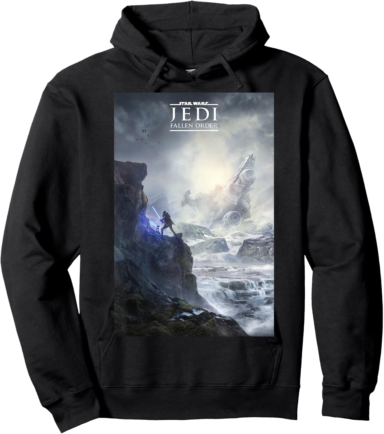 Star Wars Jedi Fallen Order Logo Teaser Poster Hoodie - Hoodie | Black