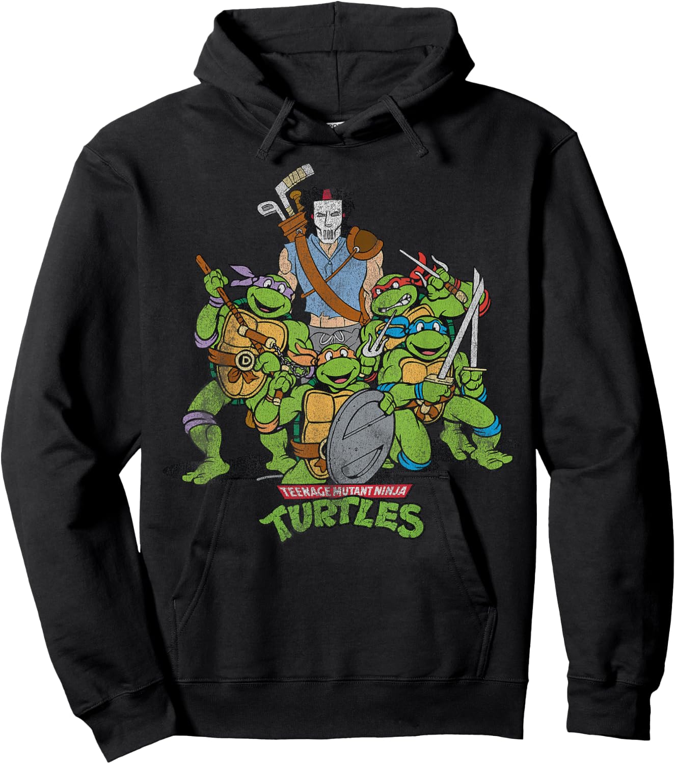Teenage Mutant Ninja Turtles - and Casey Jones Hoodie - Hoodie | Black