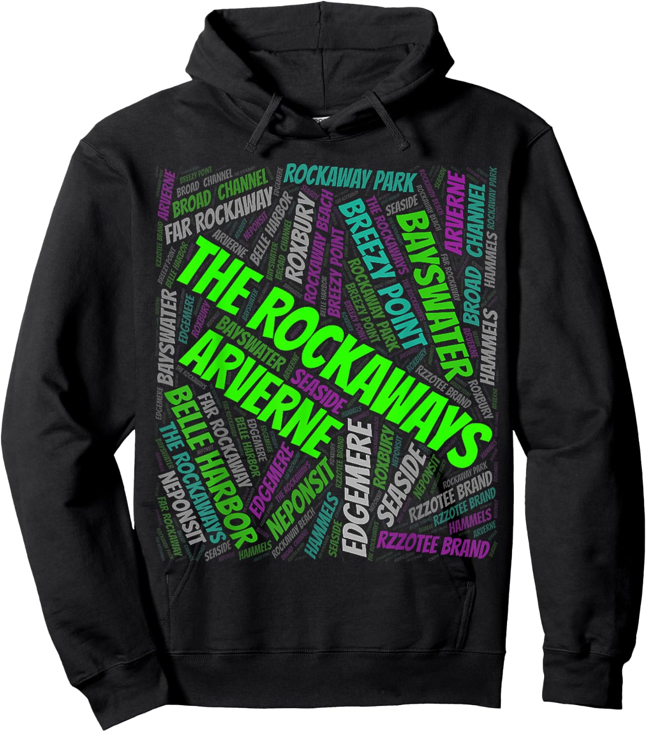 Far Rockaway beach queens new york city Hoodie - Hoodie | Black