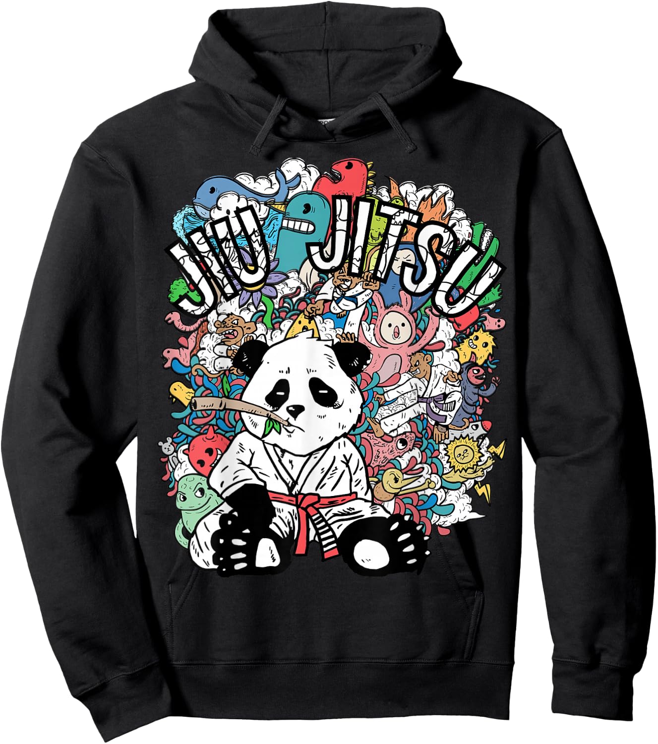 Jiu Jitsu Panda Hoodie - Hoodie | Black