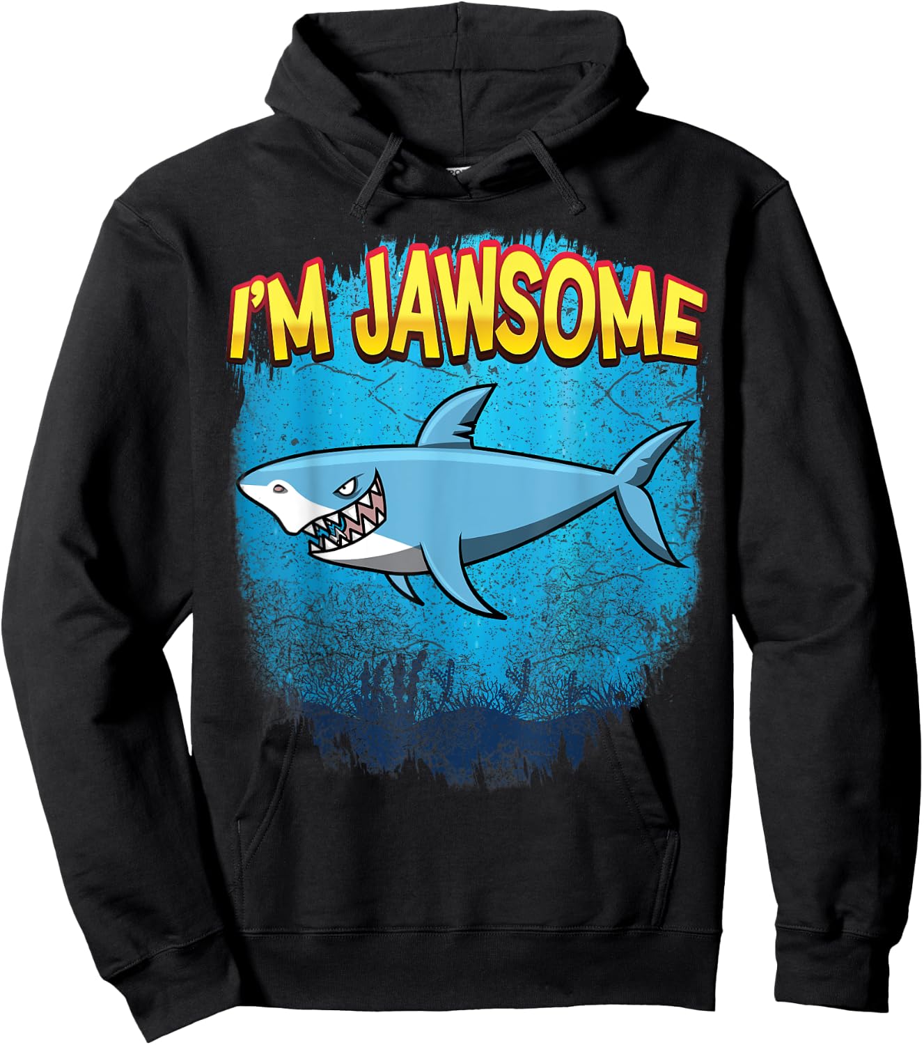 Great White Shark For Kids, I'm Jawsome Hoodie - Hoodie | Black