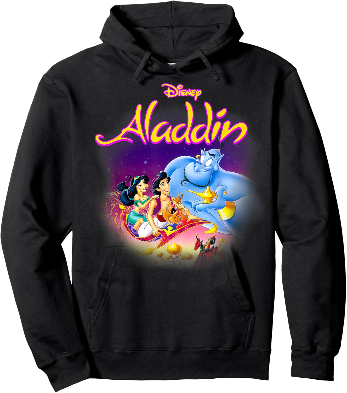 Disney Aladdin Faded Classic Movie Poster Hoodie - Hoodie | Black