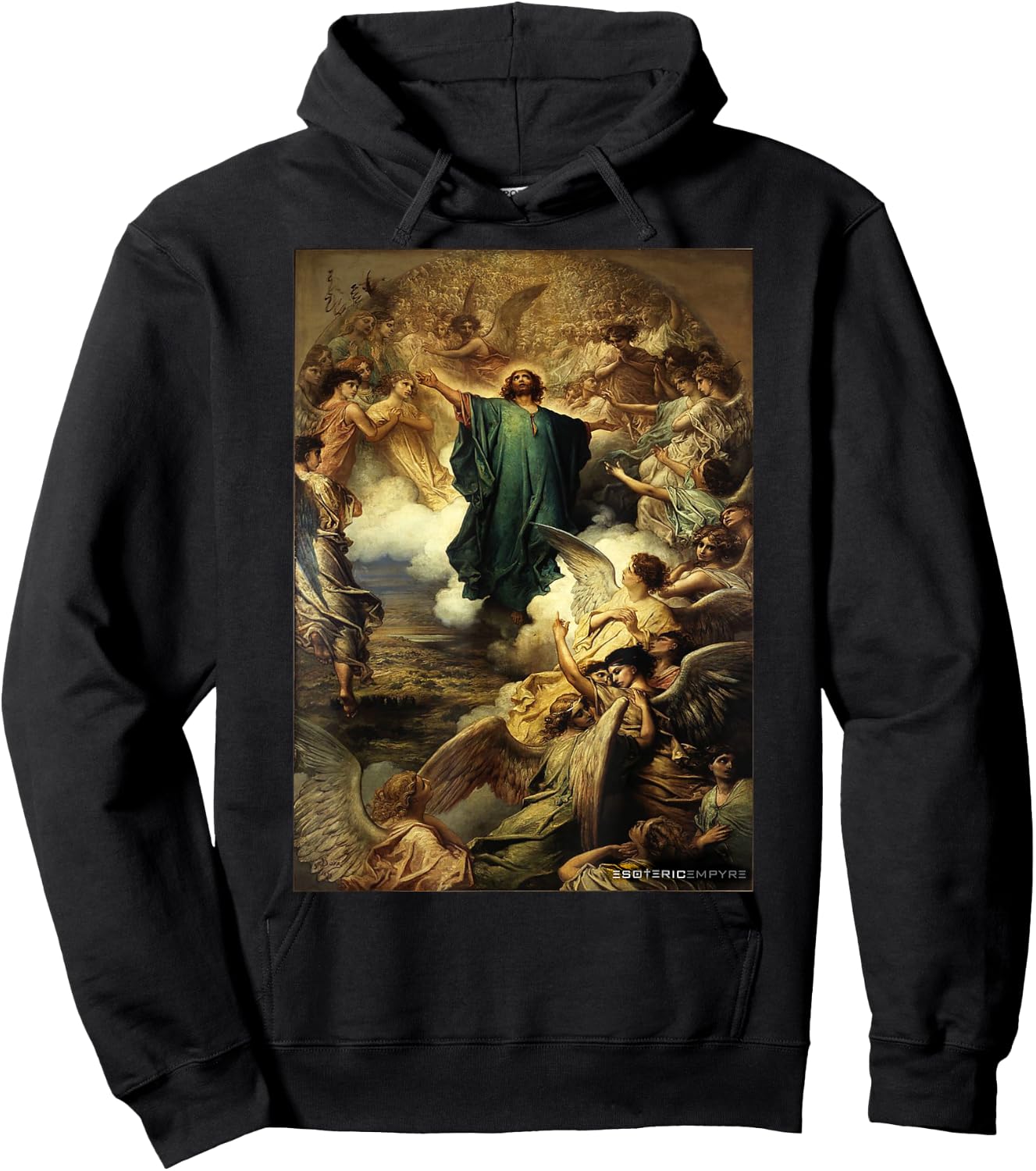 Jesus Christ Ascension Gustave Dore Heaven Angels Hoodie - Hoodie | Black
