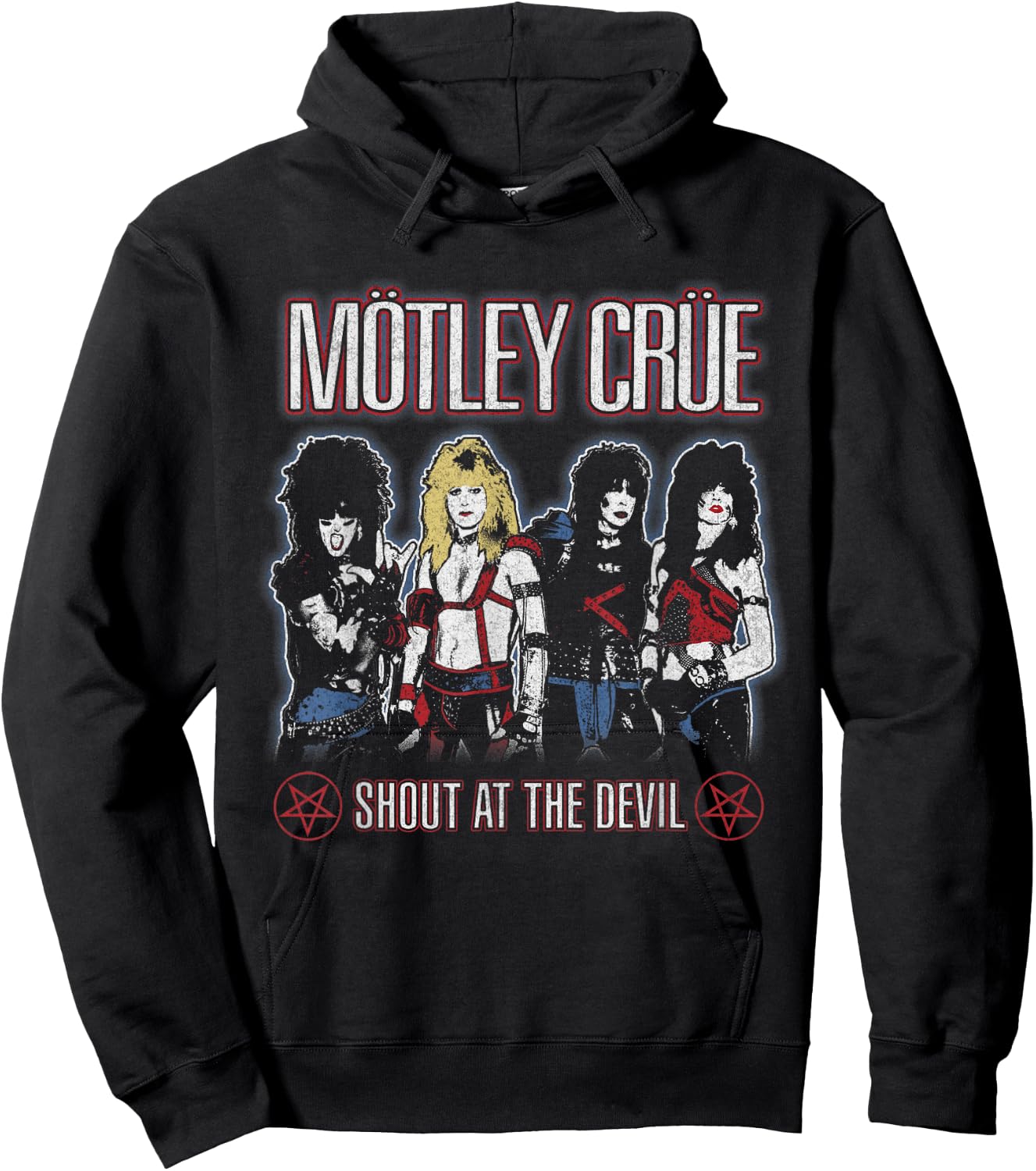 Mötley Crüe Shout At The Devil Hoodie - Hoodie | Black