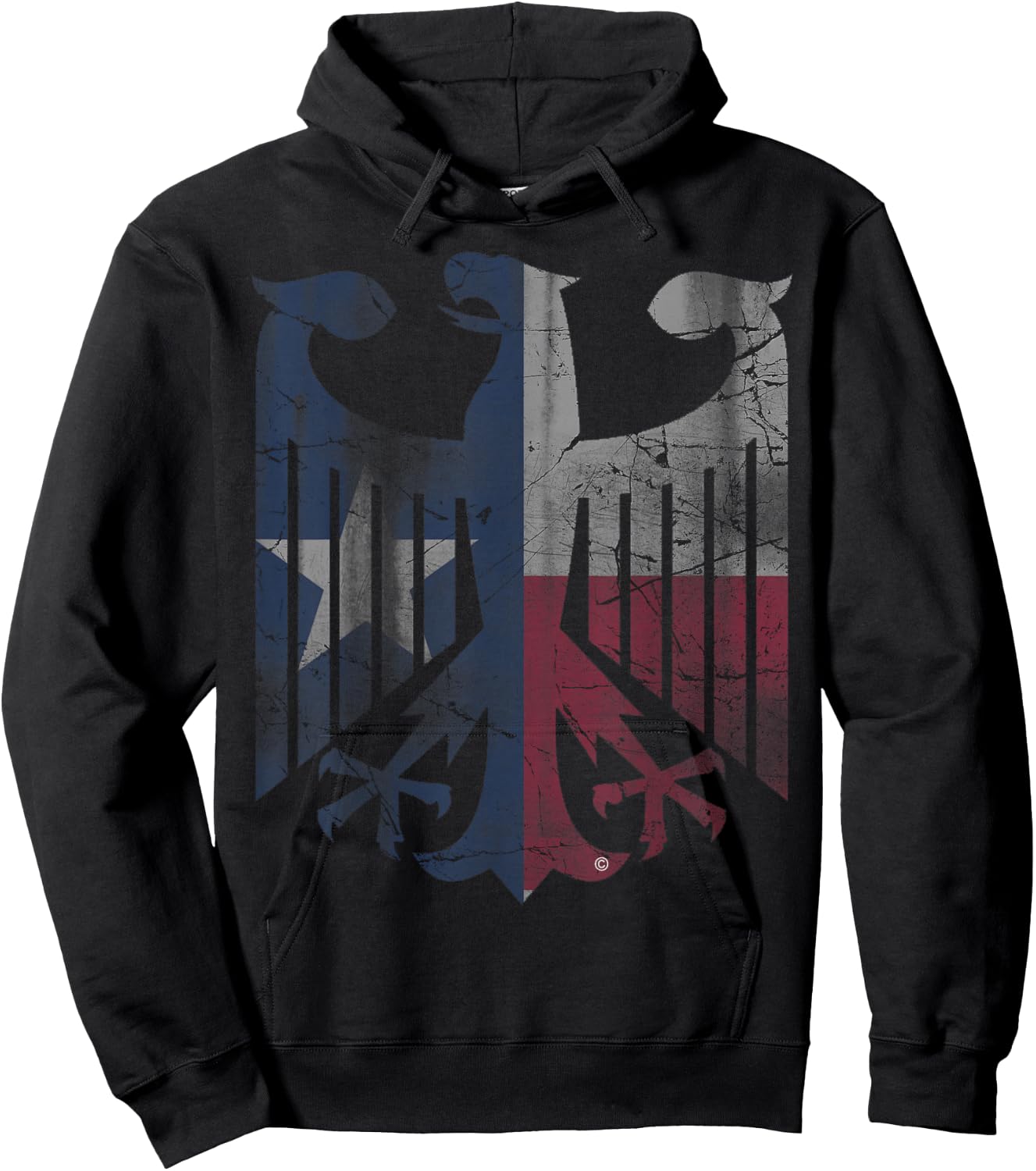 Texas Flag German American Germany Eagle Texan Deutschland Hoodie - Hoodie | Black