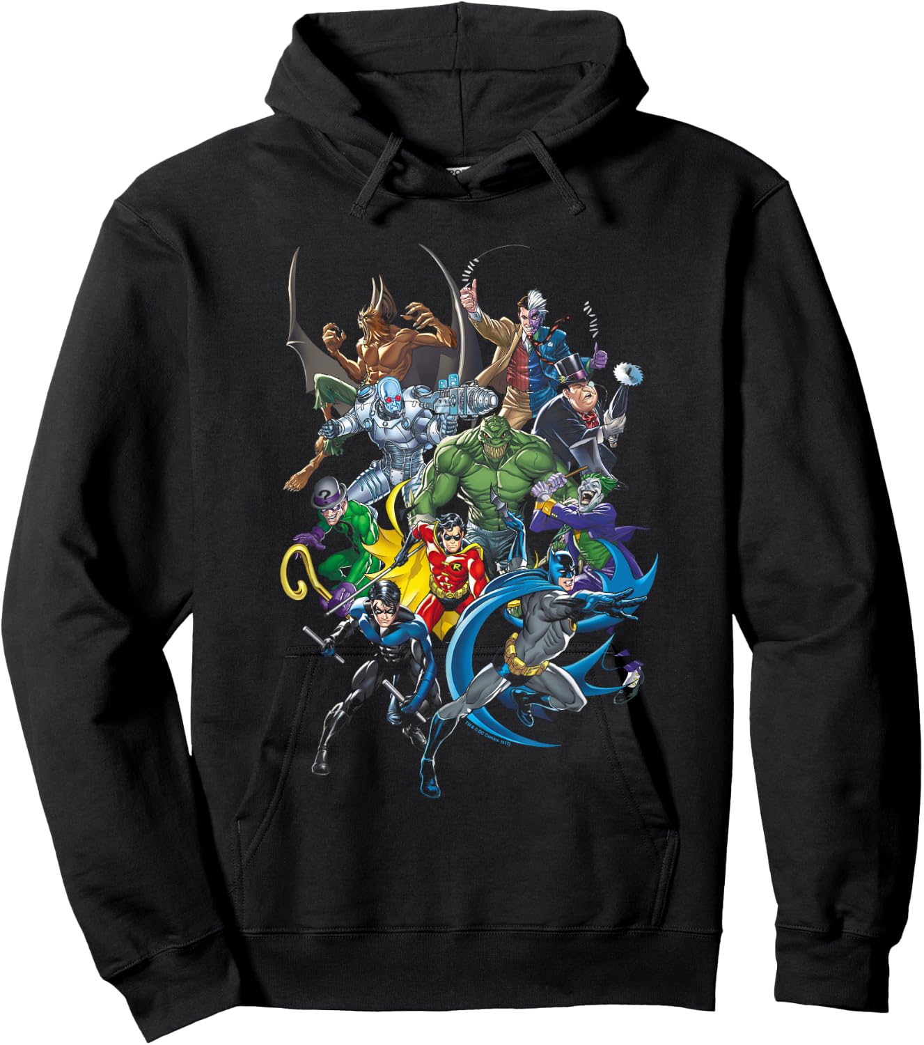 Batman Saints and Psychos T Shirt Hoodie - Hoodie | Black