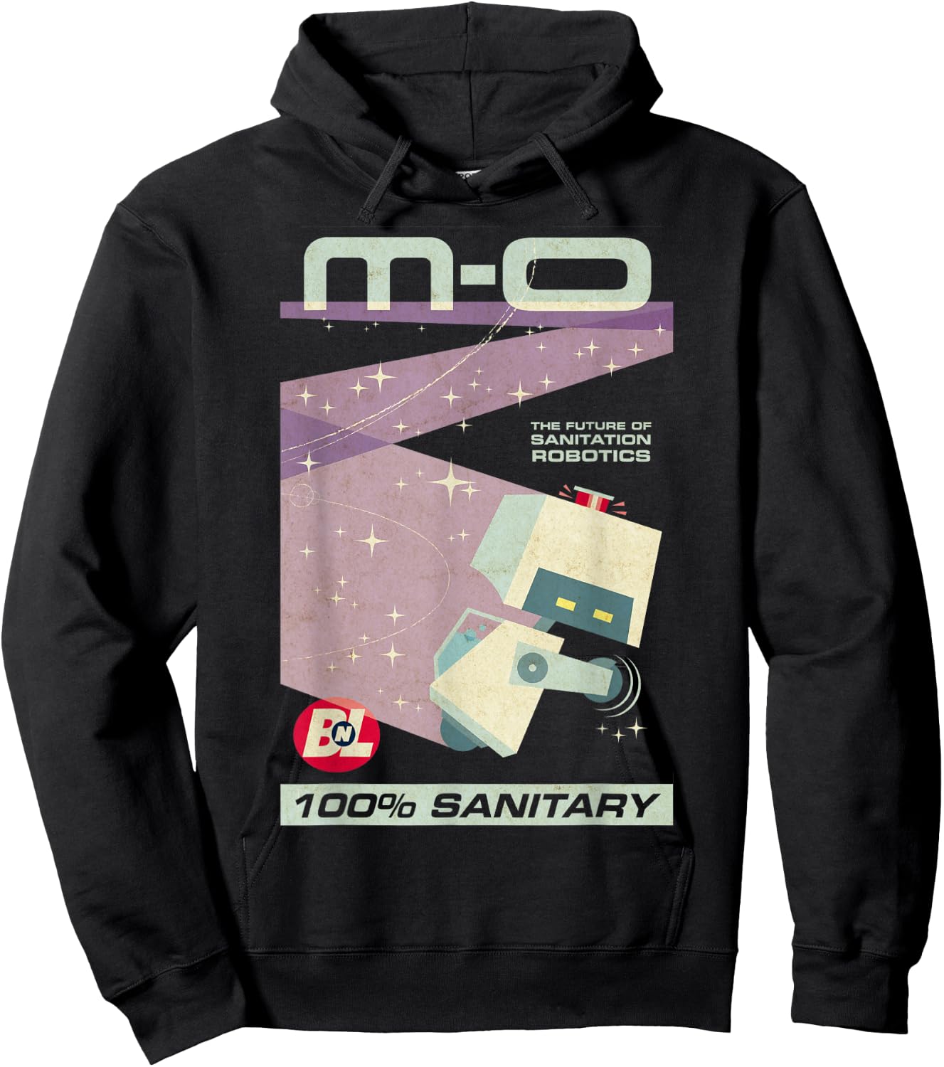 Disney Pixar Wall-E M-O Future of Sanitation Robotics Poster Hoodie - Hoodie | Black