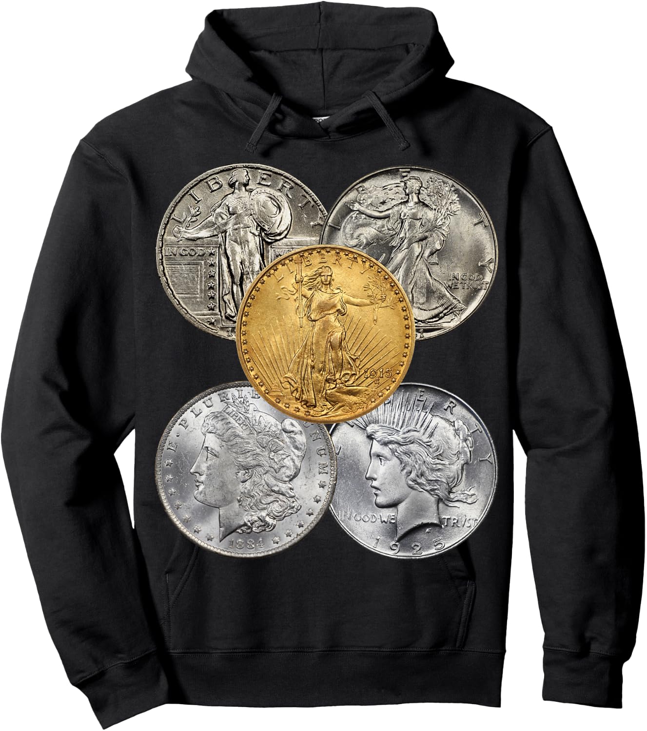 Coin Collecting - The Golden Era of U.S. Coins Hoodie - Hoodie | Black