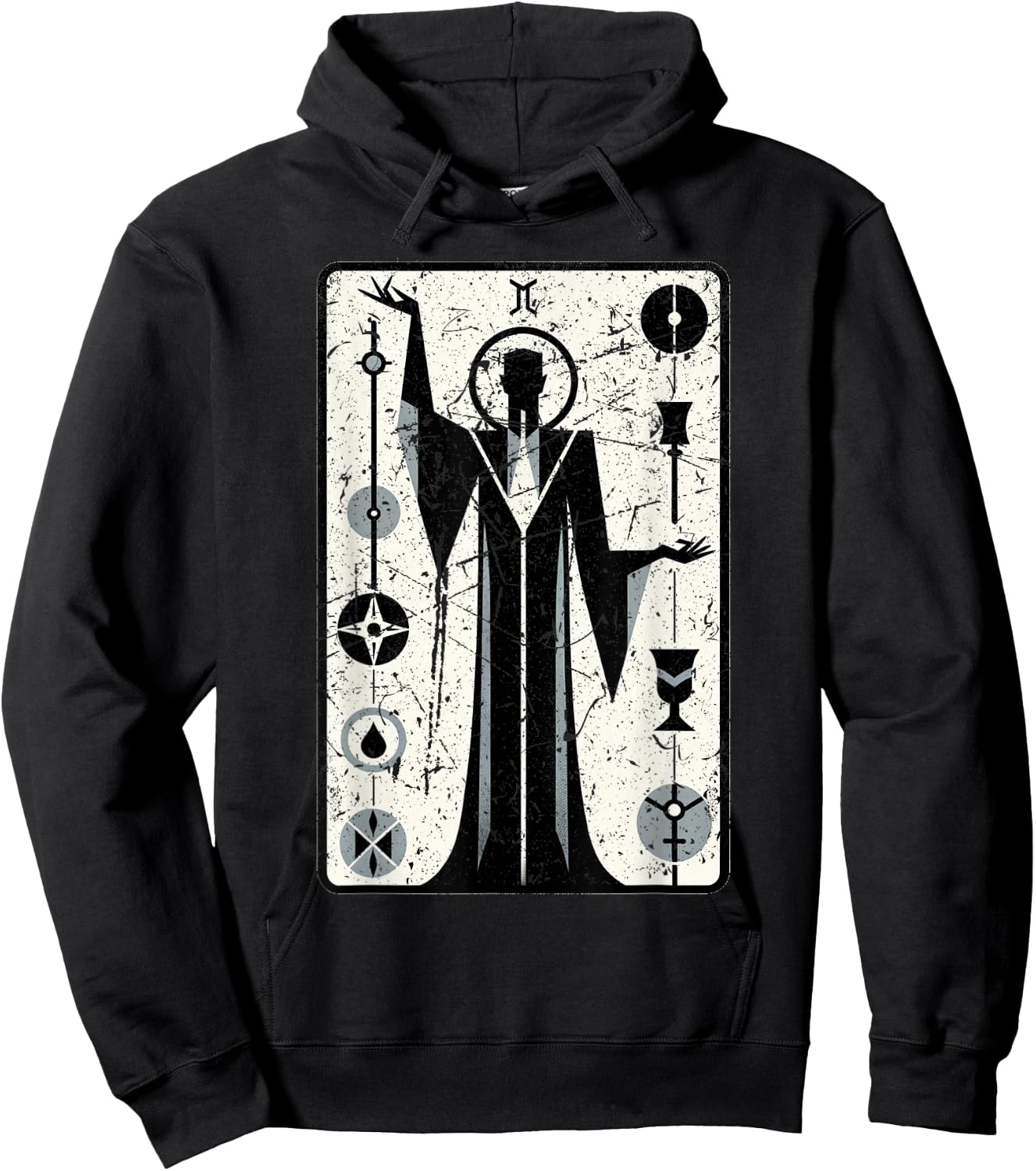 The Hierophant Tarot Card Clothing Hoodie - Hoodie | Black