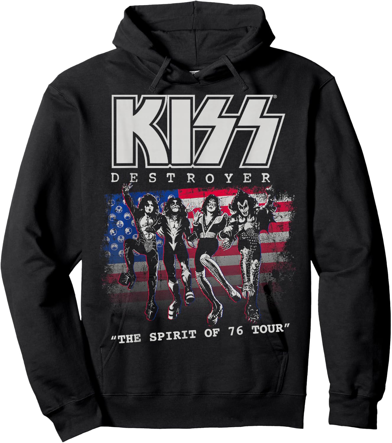 KISS - Destroyer: The Spirit of '76 Hoodie - Hoodie | Black