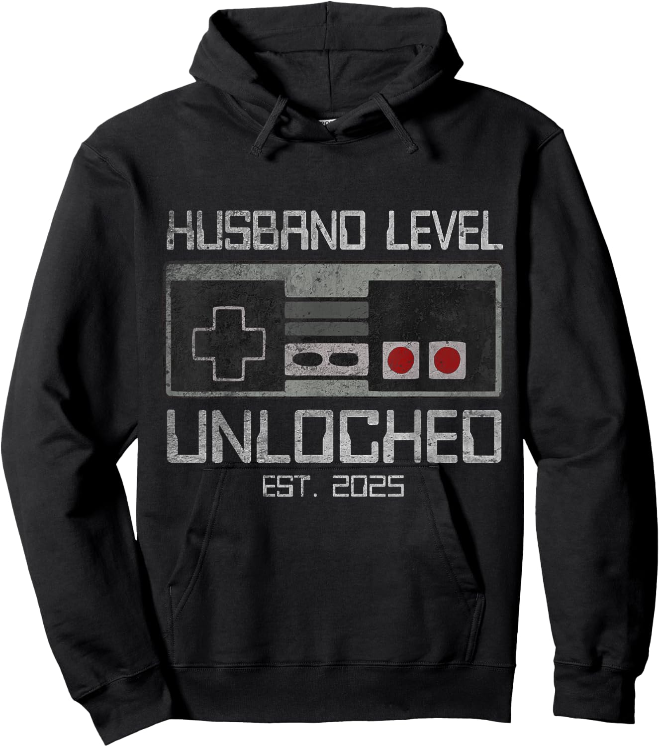 Future Husband Groom To Be in 2025 Gamer Wedding Leveling Up To Husband 2025 Leveled Up Bachelor Party Groom , Black, Small, Short Sleeve Hoodie - Hoodie | Black