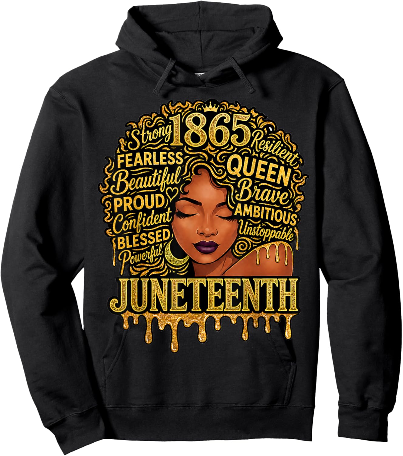 Juneteenth 1865 Freedom Black Women Juneteenth Hoodie - Hoodie | Black