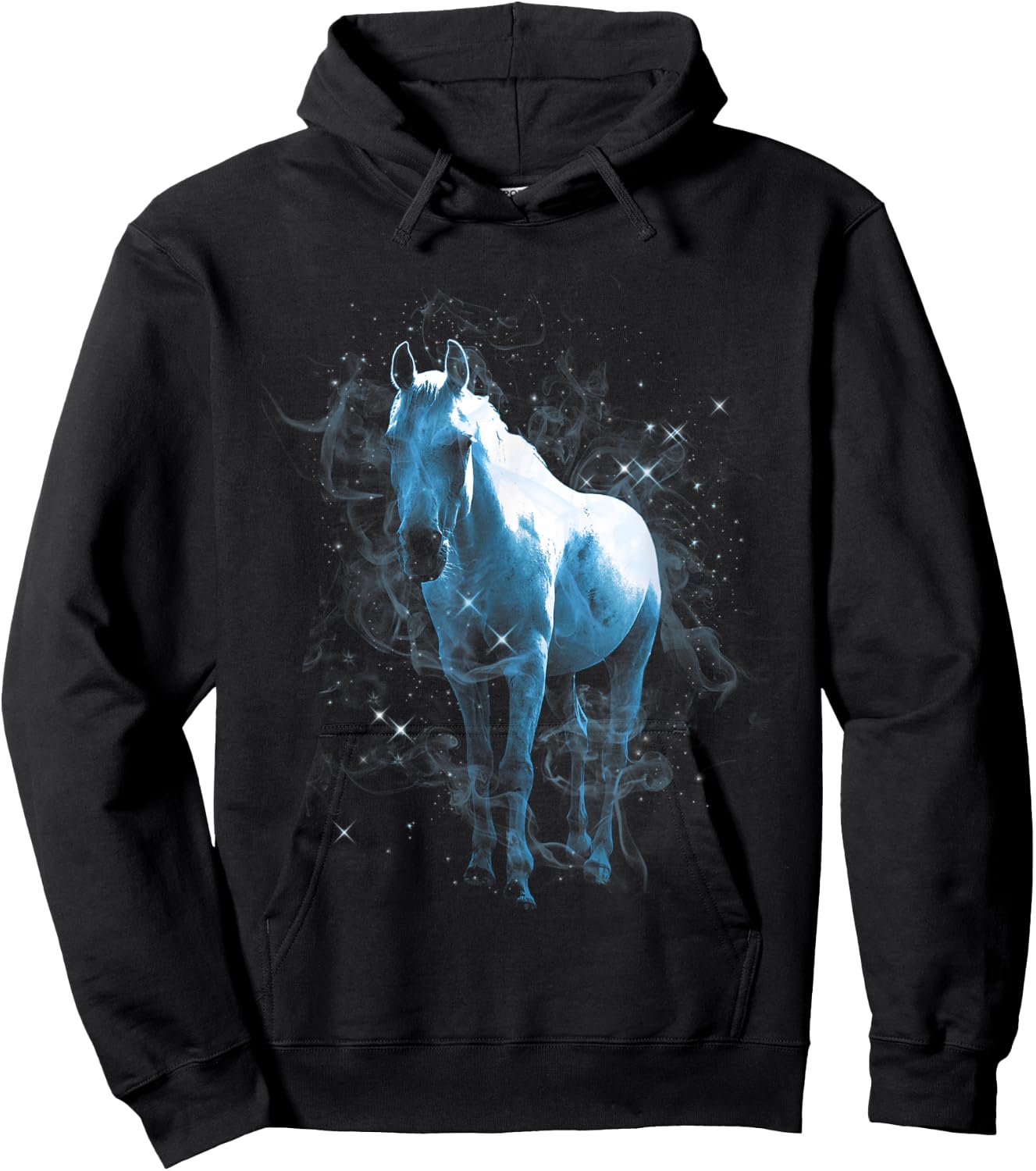 White Horse Shirt for Ladies - with Horses on Them Hoodie - Hoodie | Black