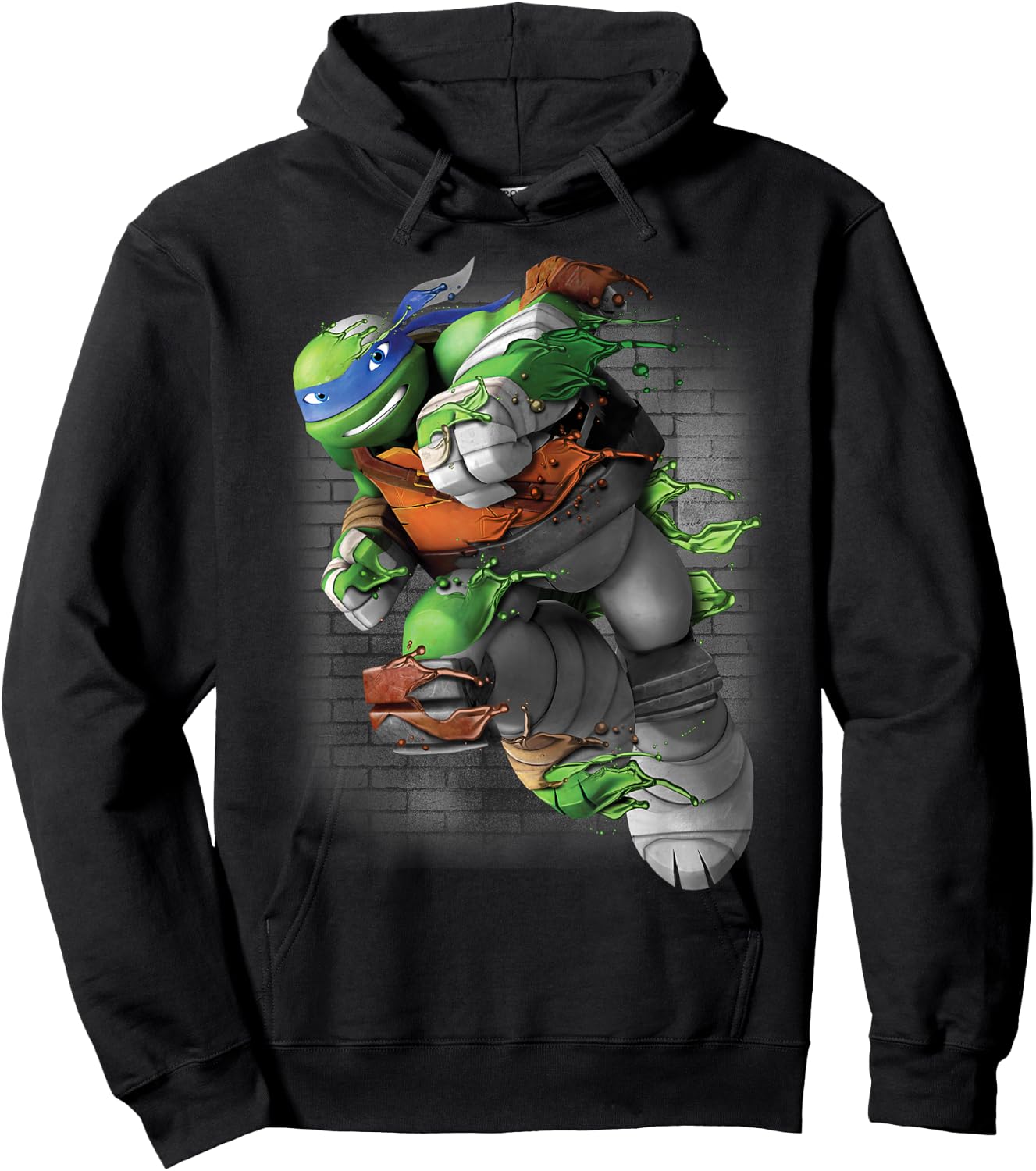 Teenage Mutant Ninja Turtles Leonardo Liquid Green Hoodie - Hoodie | Black