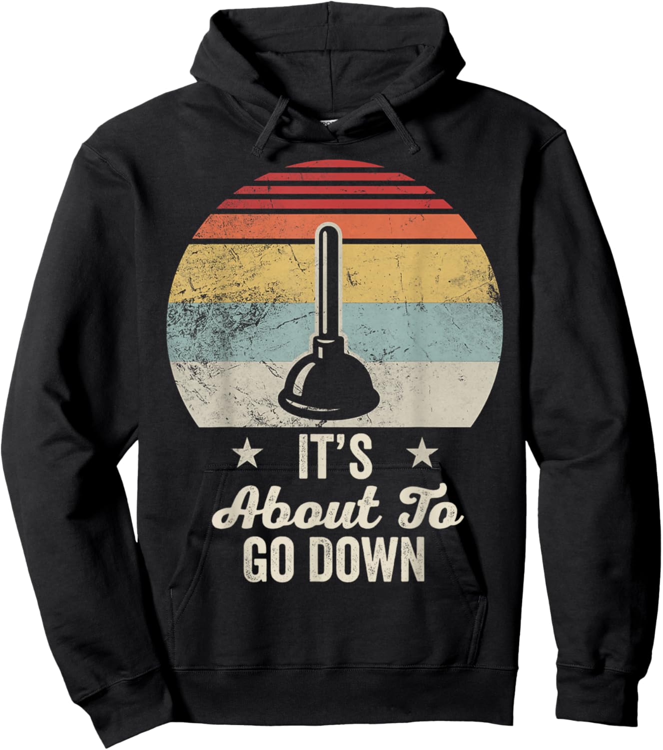 It's About to Go Down Plunger Graphic Hoodie - Hoodie | Black