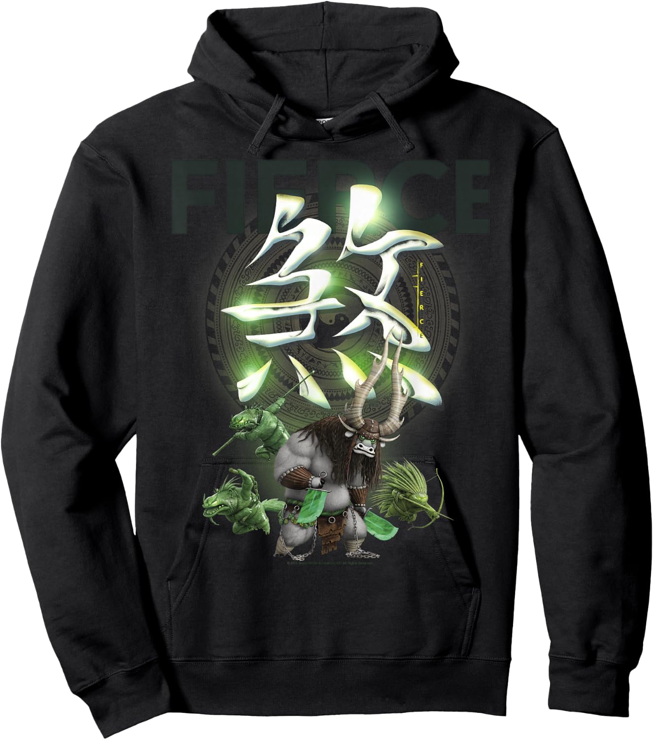 Kung Fu Panda 3 Kai Fierce Action Portrait Logo Hoodie - Hoodie | Black