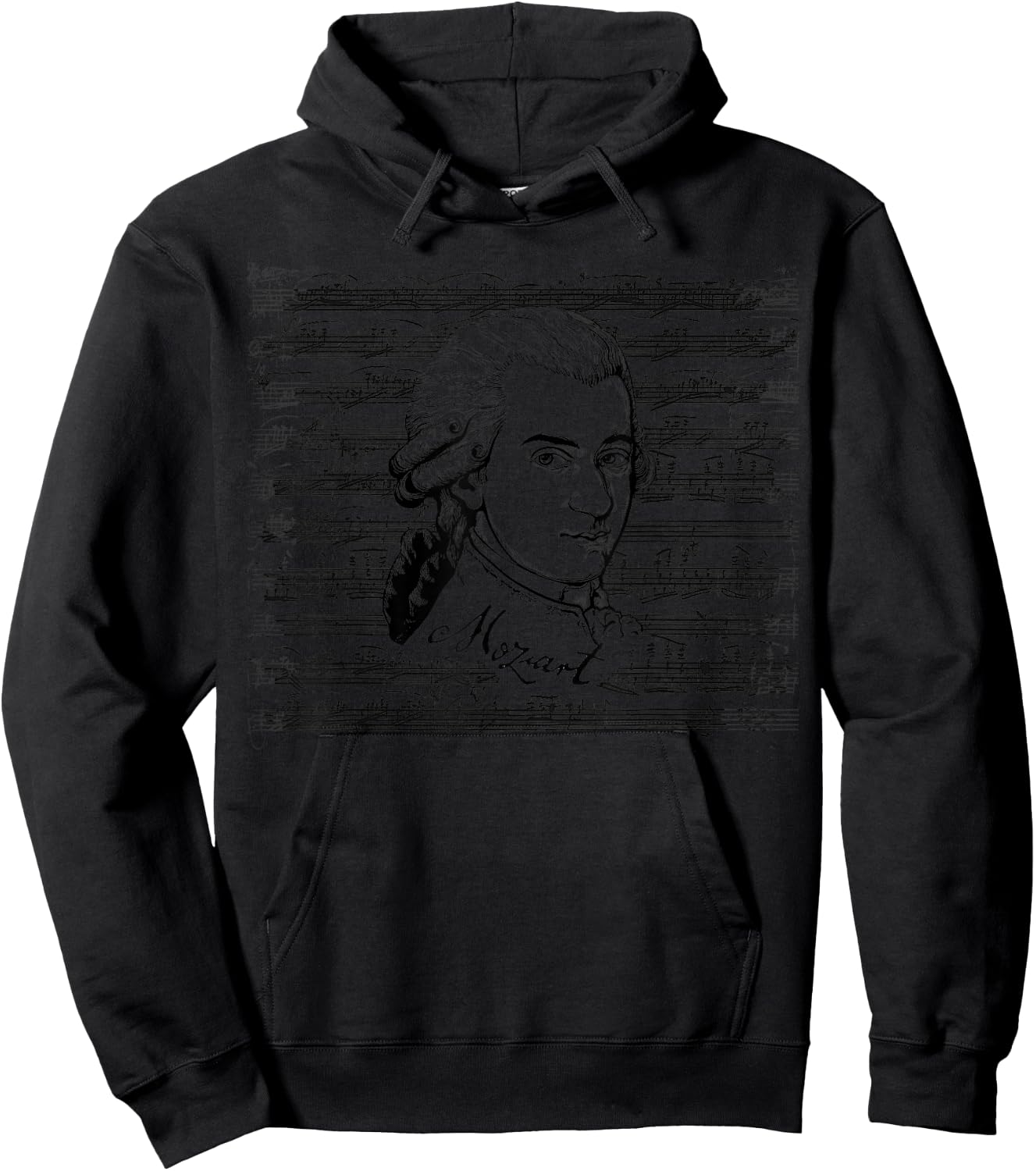 Mozart Mozart Portrait Classical Music Lover Gift Hoodie - Hoodie | Black
