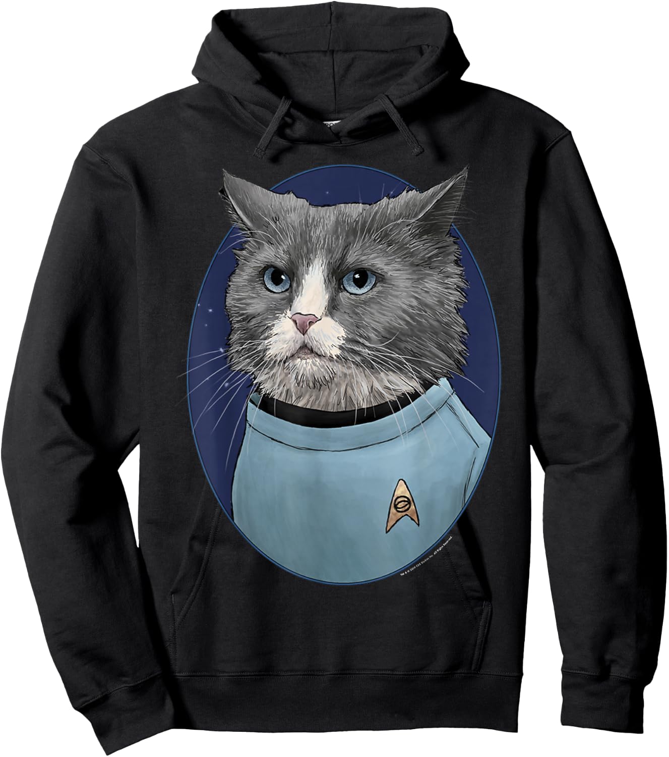 Star Trek: The Original Series Leonard McCoy Cat Portrait Hoodie - Hoodie | Black
