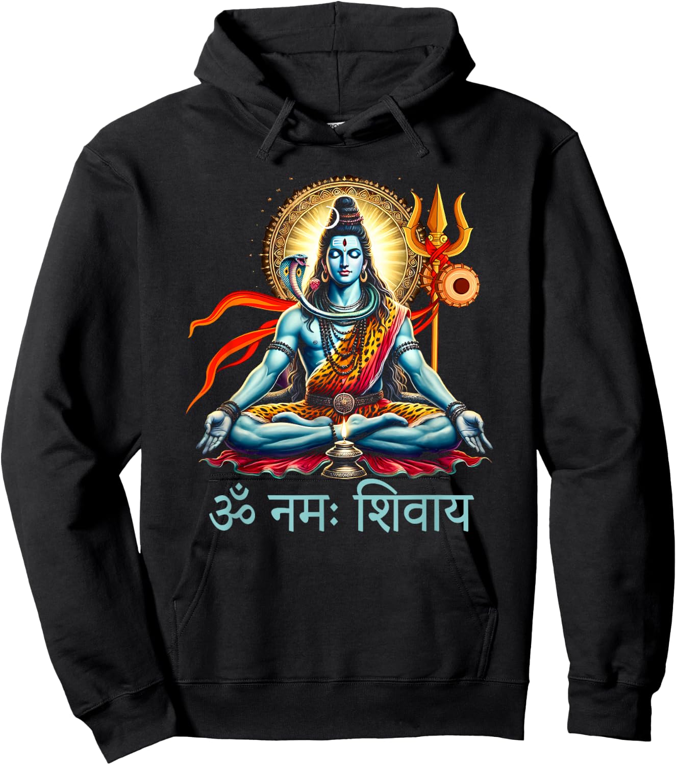 Shiva Hindu God Shiva Yoga Meditation Spiritual Religious Hoodie - Hoodie | Black
