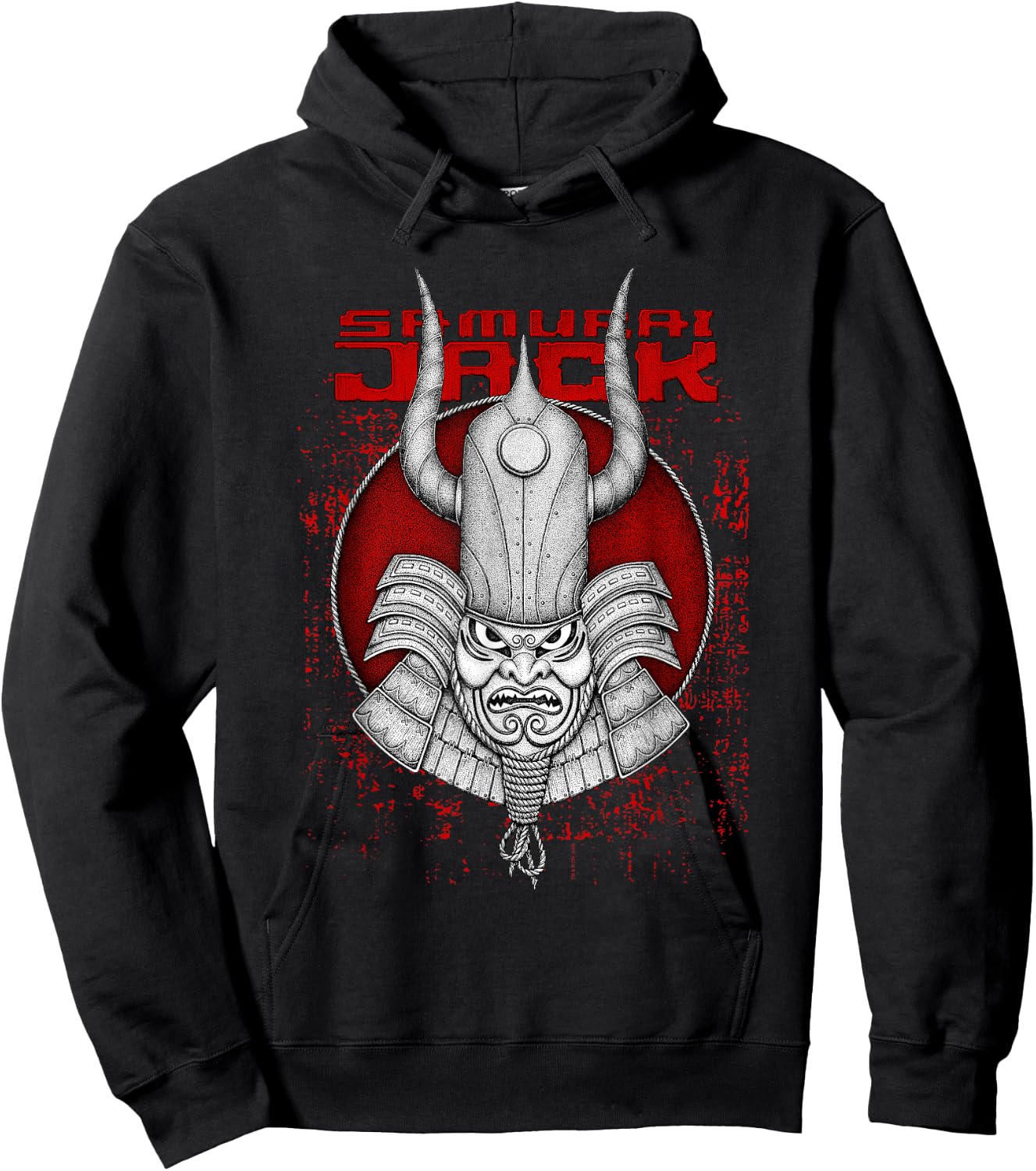 Samurai Jack Battle Armor Cartoon Hoodie - Hoodie | Black