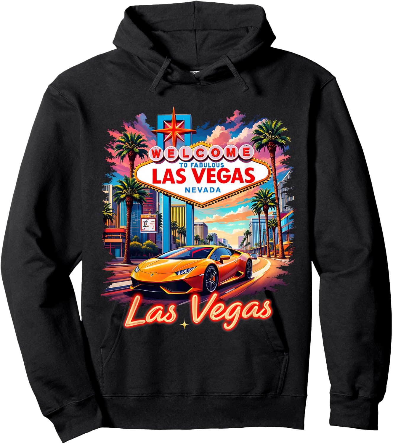 Nevada Las Vegas Souvenir Vacation Trip 2025 Hoodie - Hoodie | Black