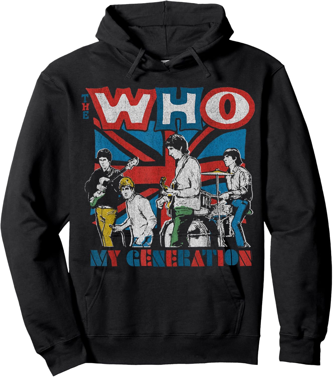 The Who Official My Generation Vintage Hoodie - Hoodie | Black